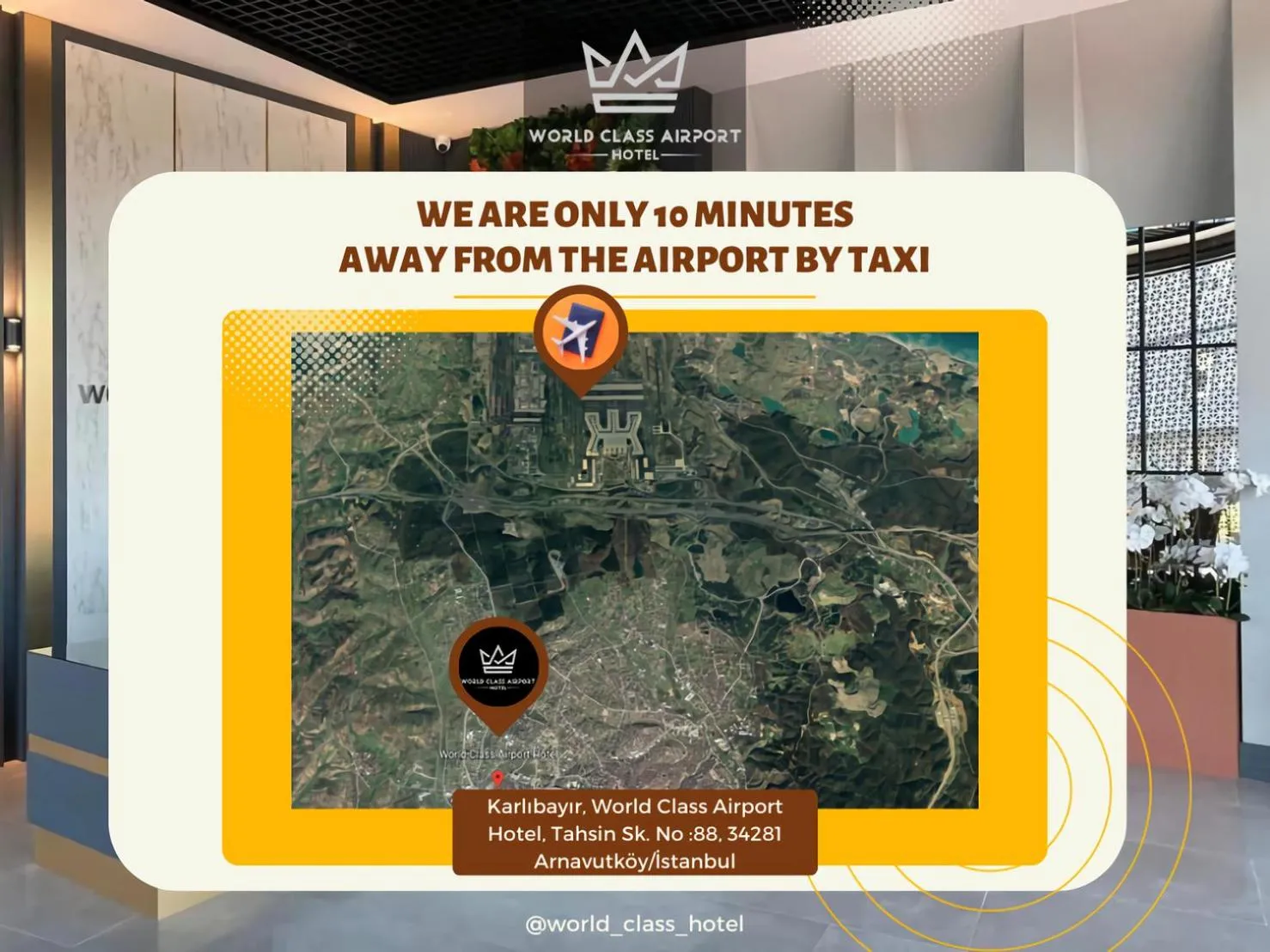 Location in World Class Hotel - Istanbul Airport