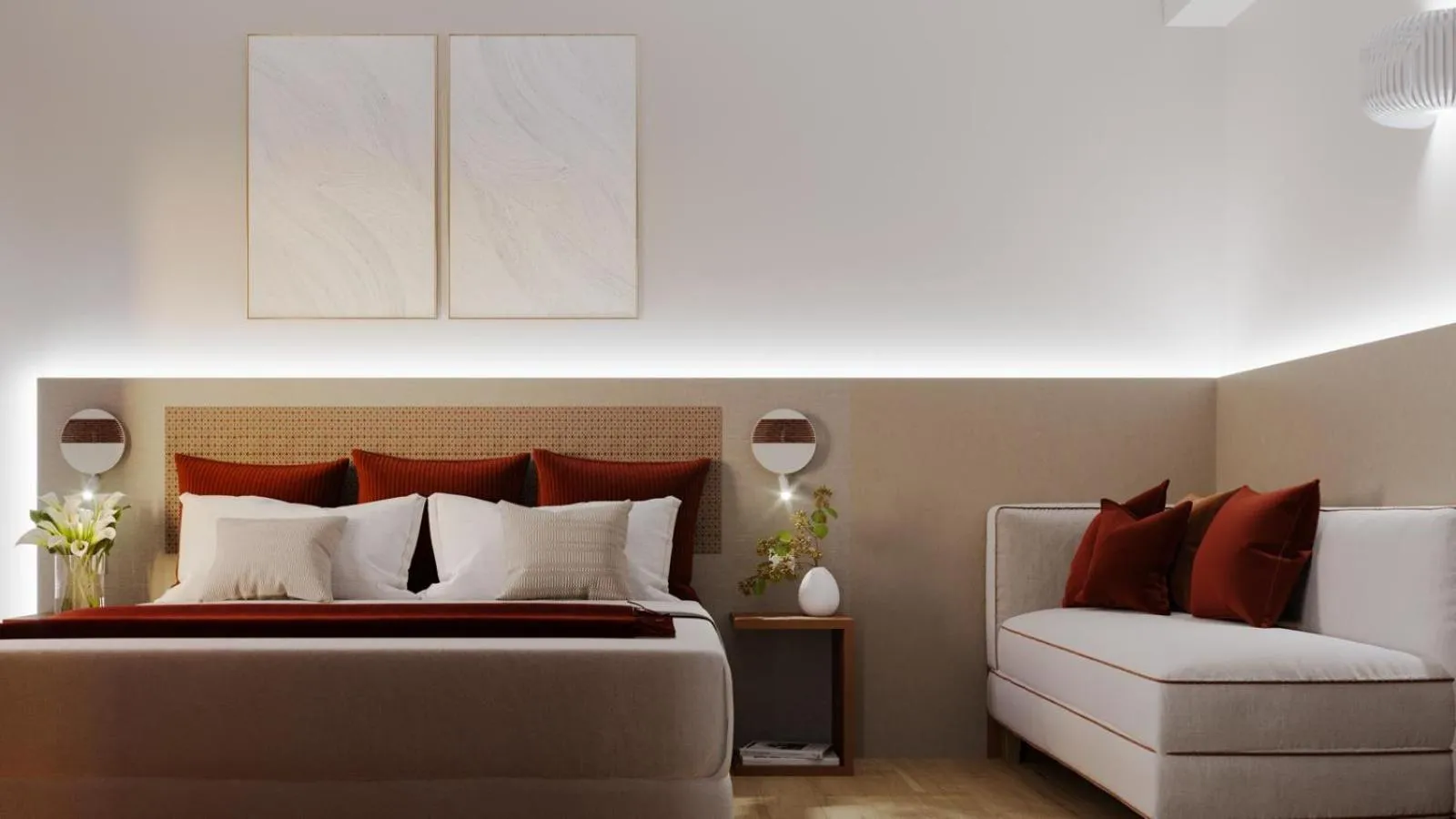 Bed in Lu' Hotel Porto Pino