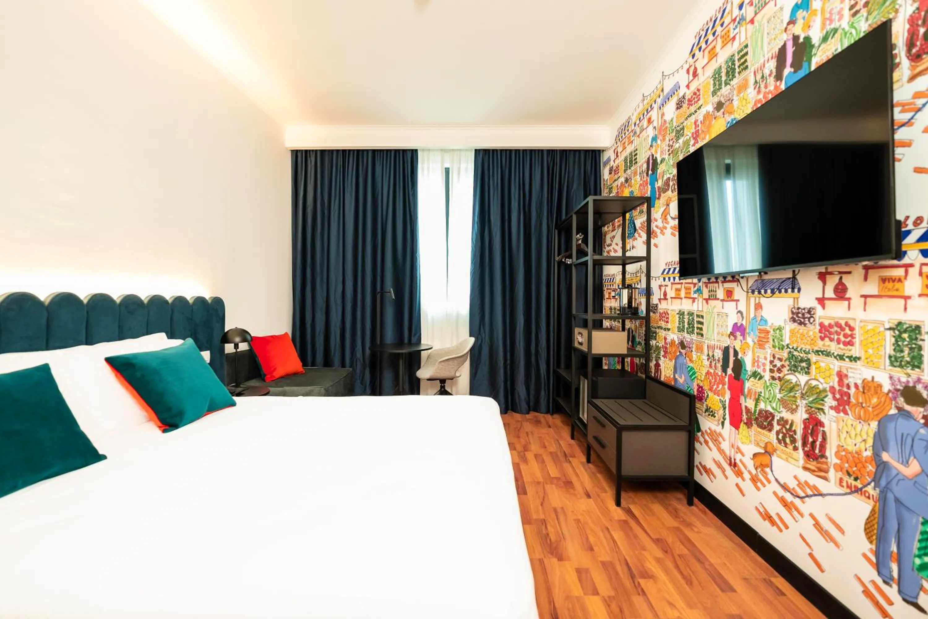 Bed in Mitico Hotel & Natural Spa