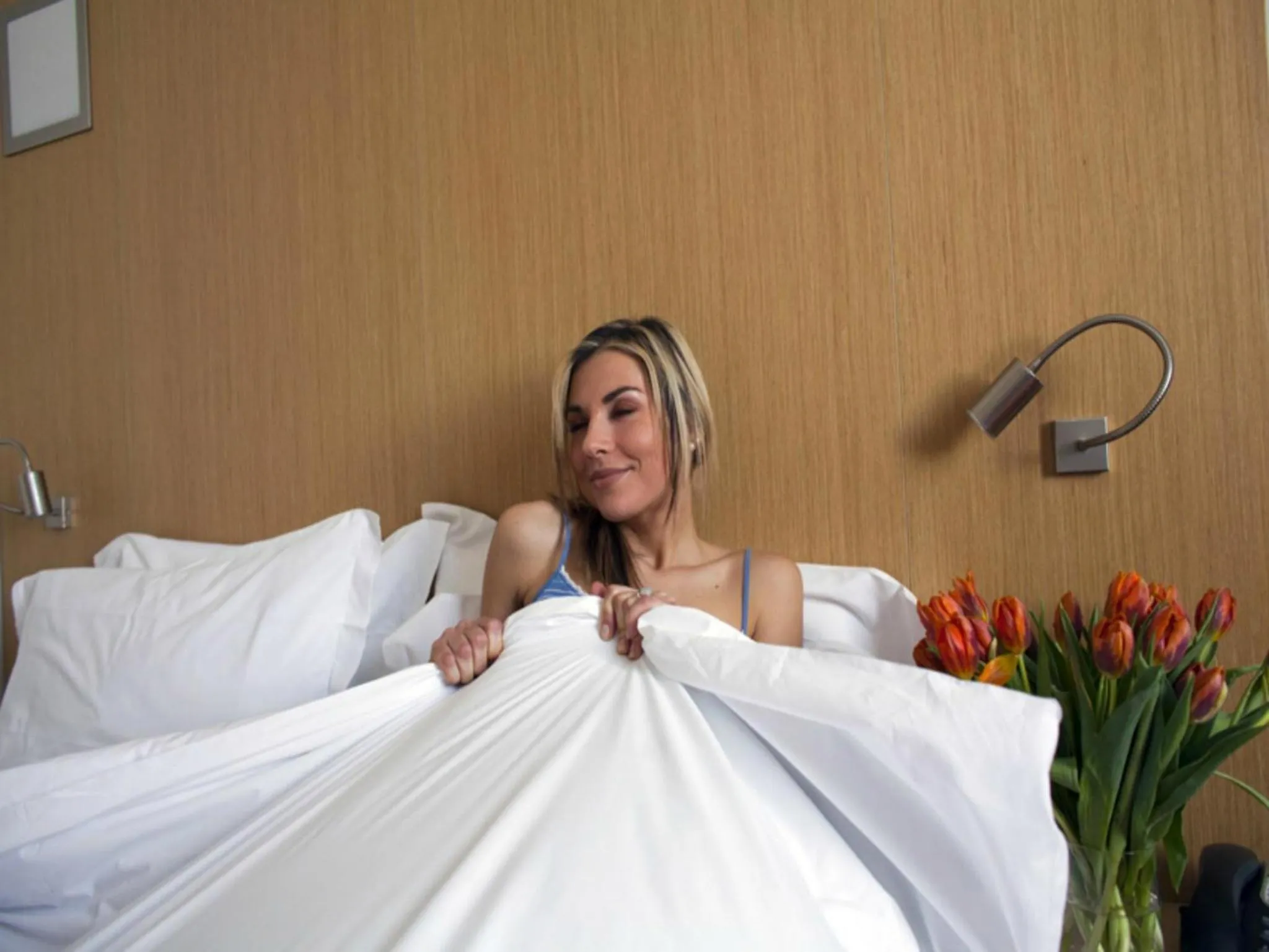 Bed in Mitico Hotel & Natural Spa