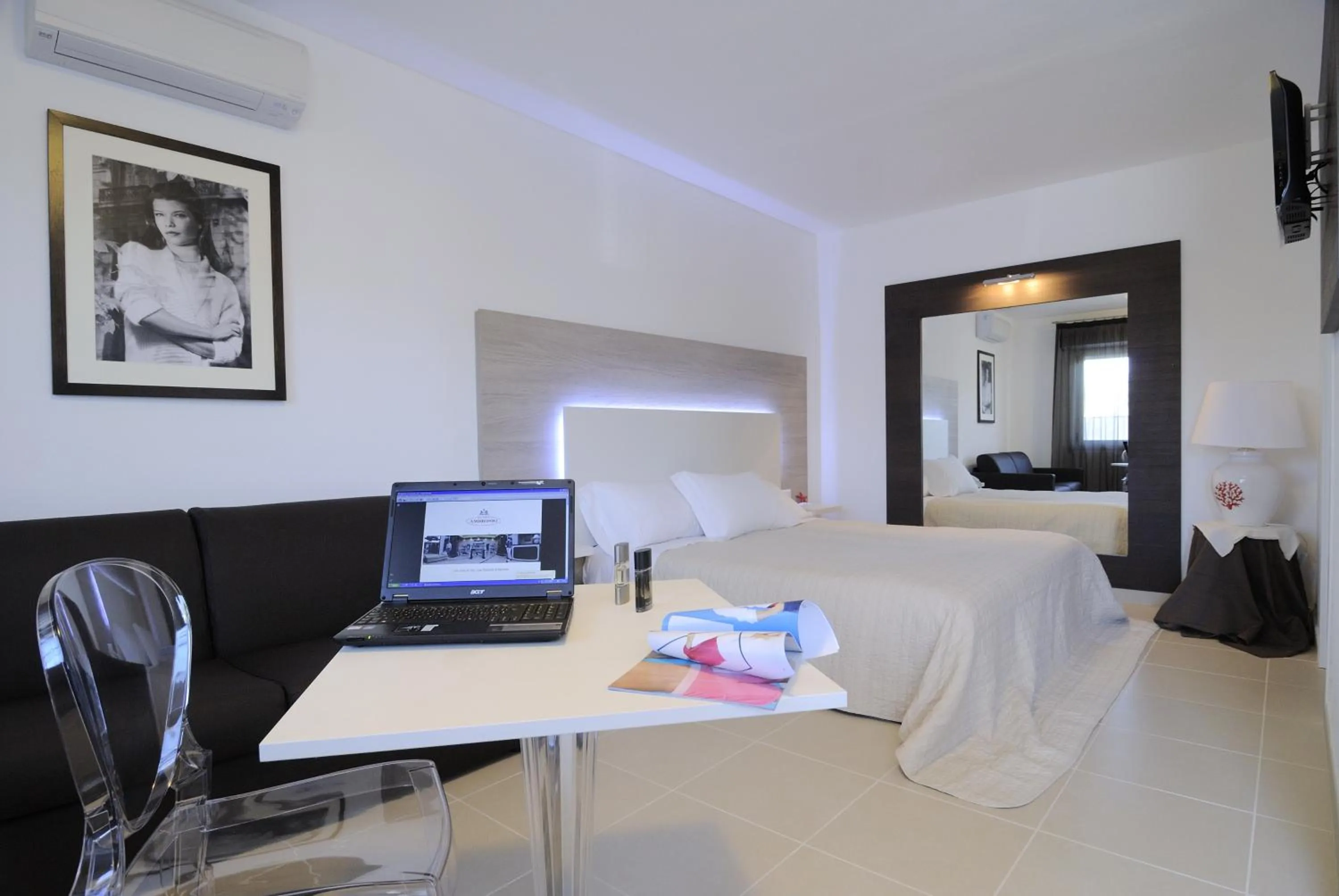 Bed in Hotel Ambrosio La Corte