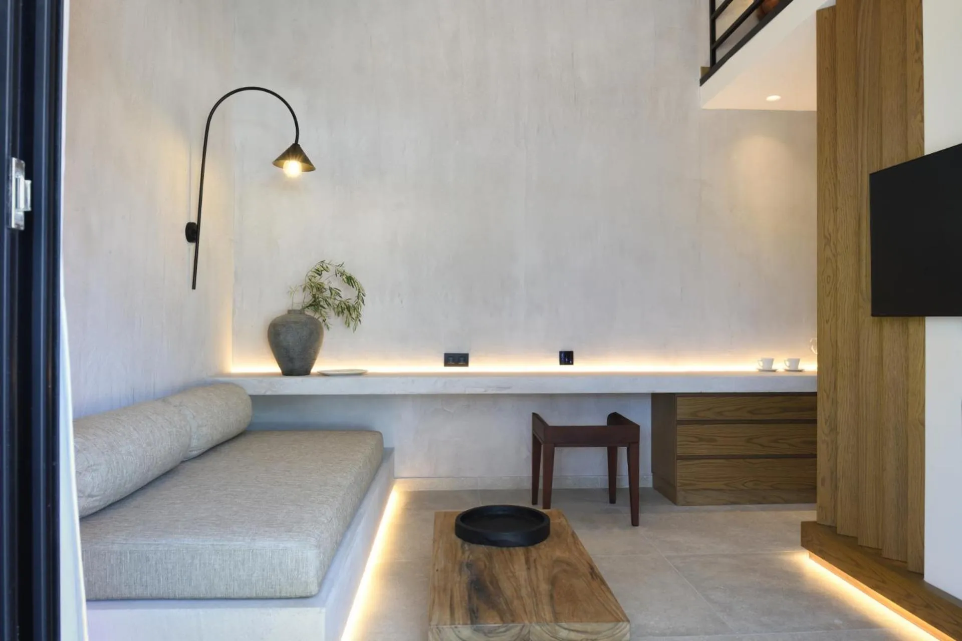 Living room, Bed in Pure Villas