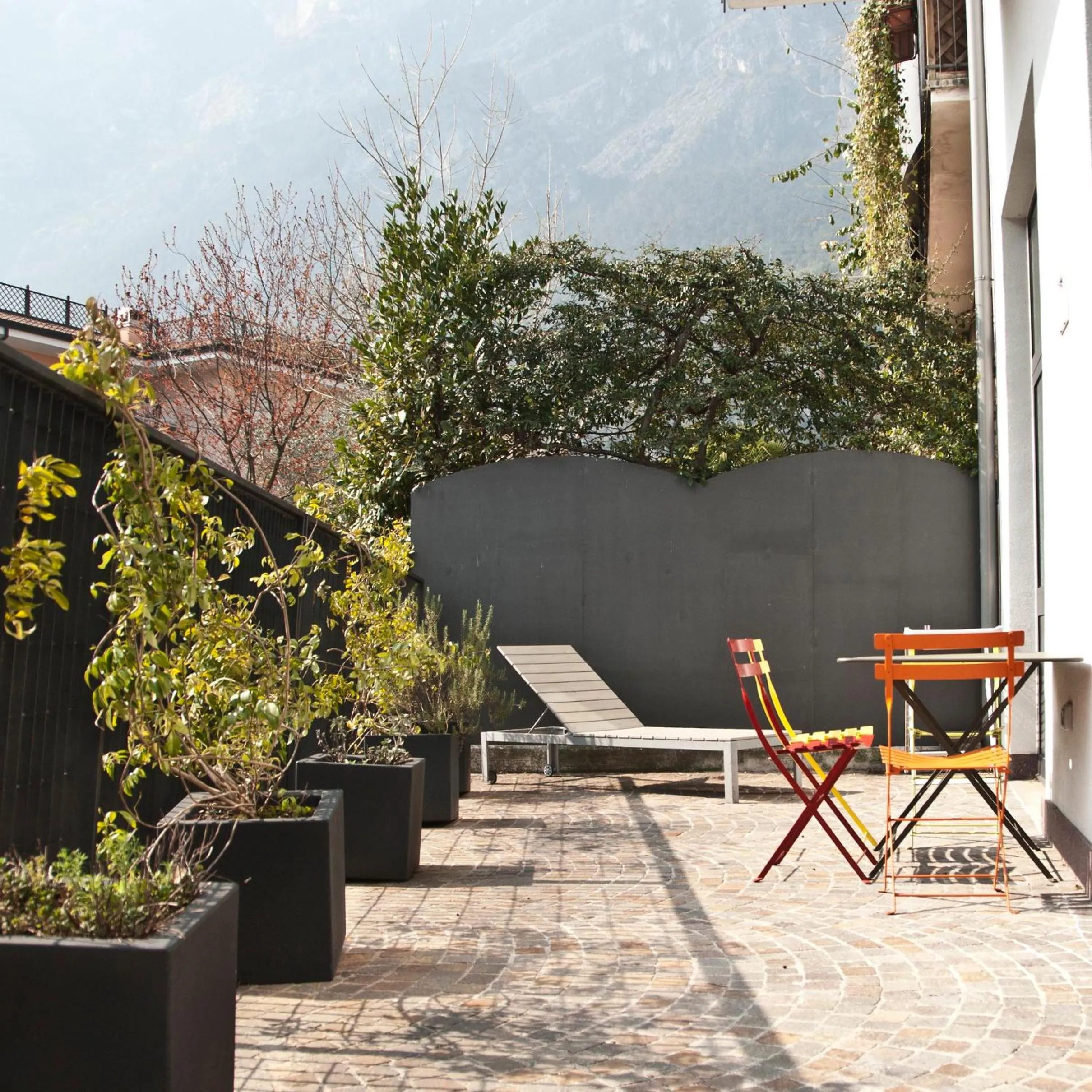Patio in Hotel Garnì Villa Maria