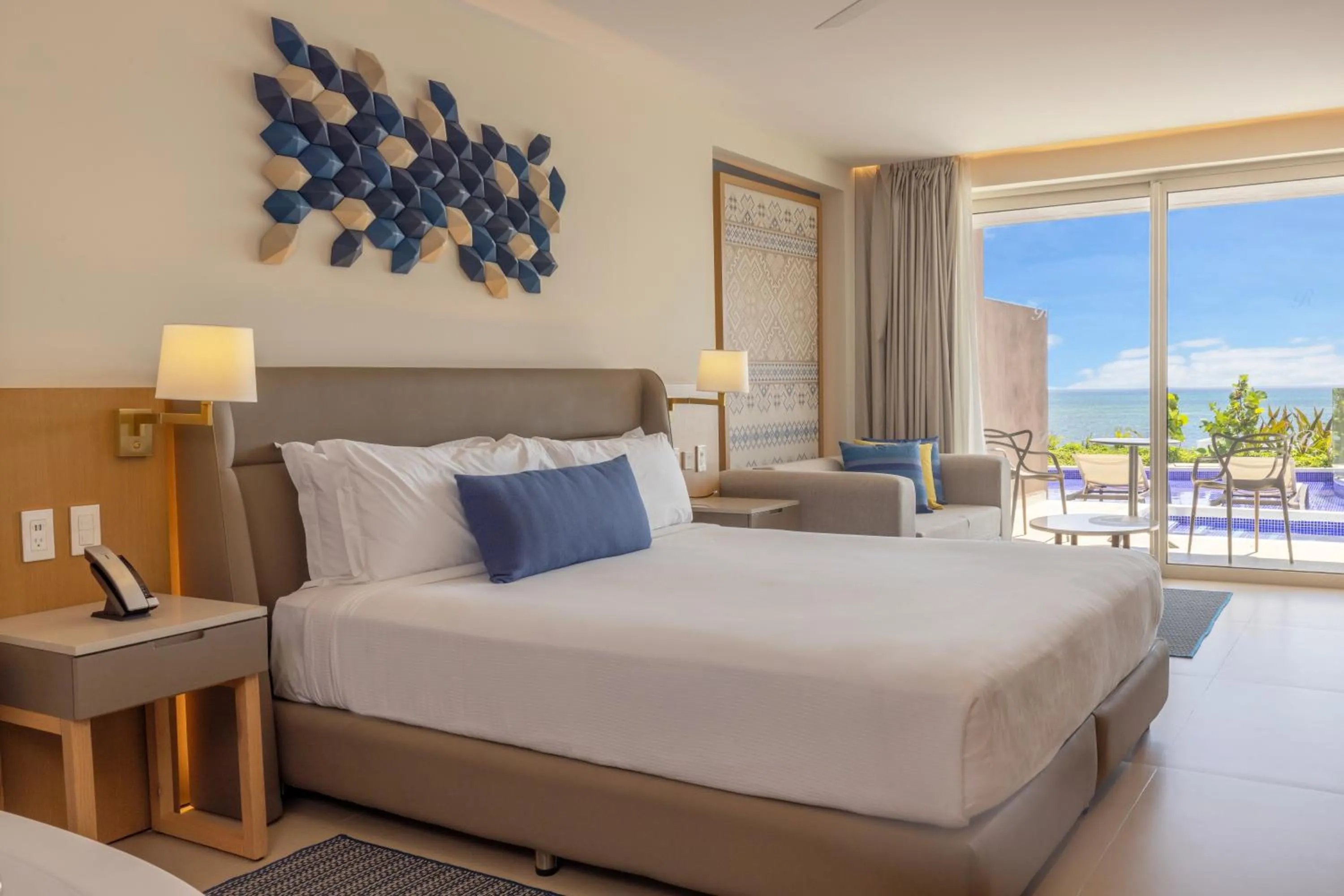 View (from property/room), Bed in Royalton Splash Riviera Cancun, An Autograph Collection All-Inclusive Resort