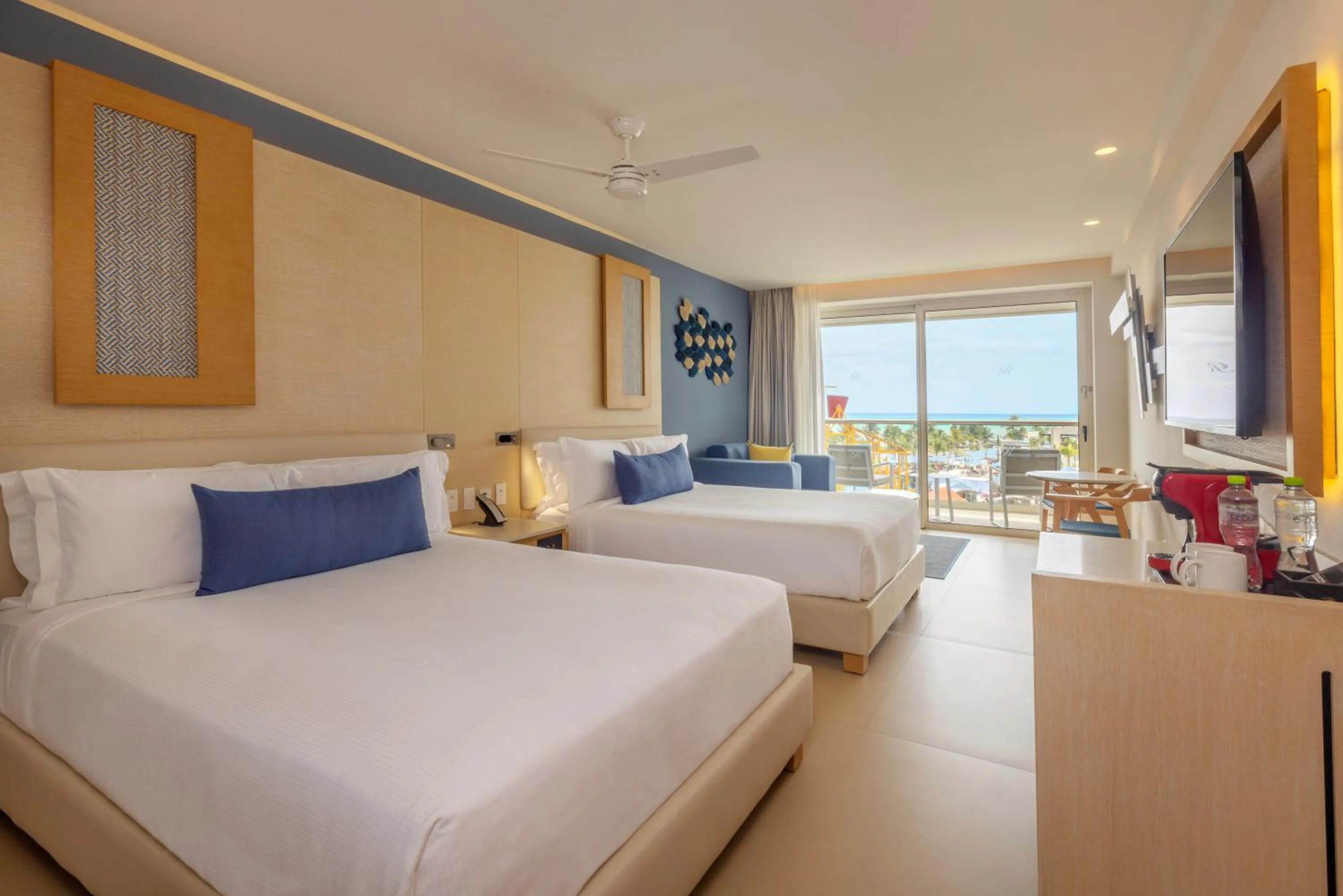 View (from property/room), Bed in Royalton Splash Riviera Cancun, An Autograph Collection All-Inclusive Resort