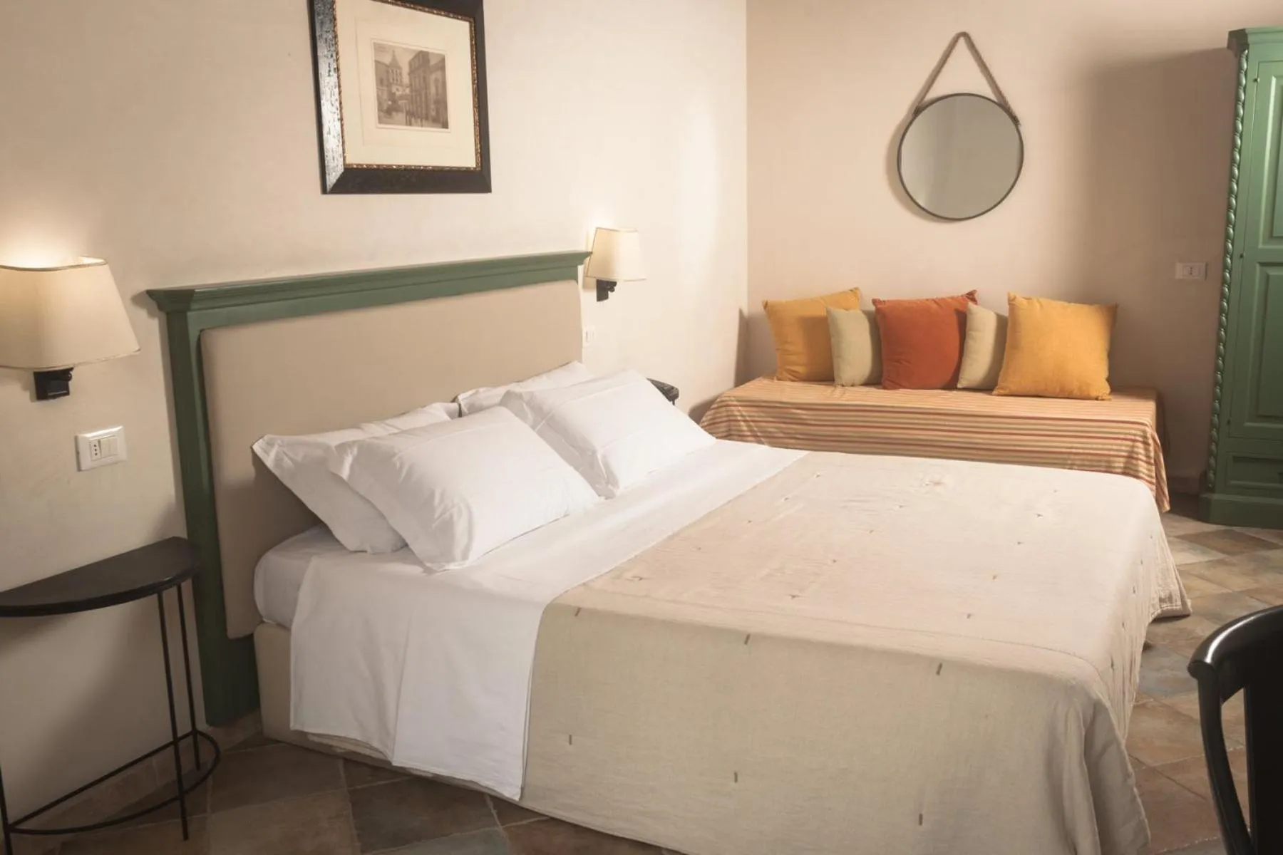 Bed in Agriturismo Baglio Donnafranca Wine Resort