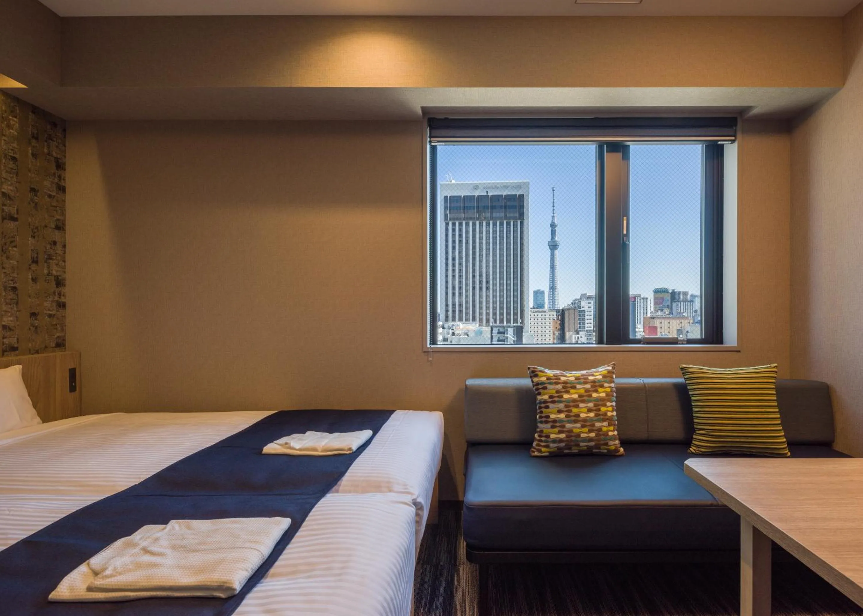 Photo of the whole room, Bed in KOKO HOTEL Residence Asakusa Kappabashi