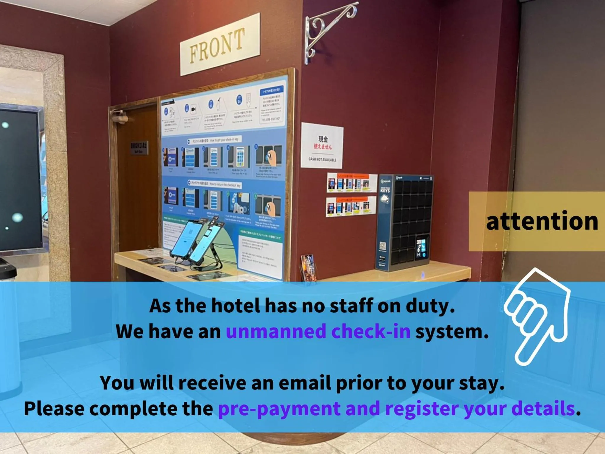 Lobby or reception in HOTEL PACIFIC VIEW Rental car included & pet-friendly