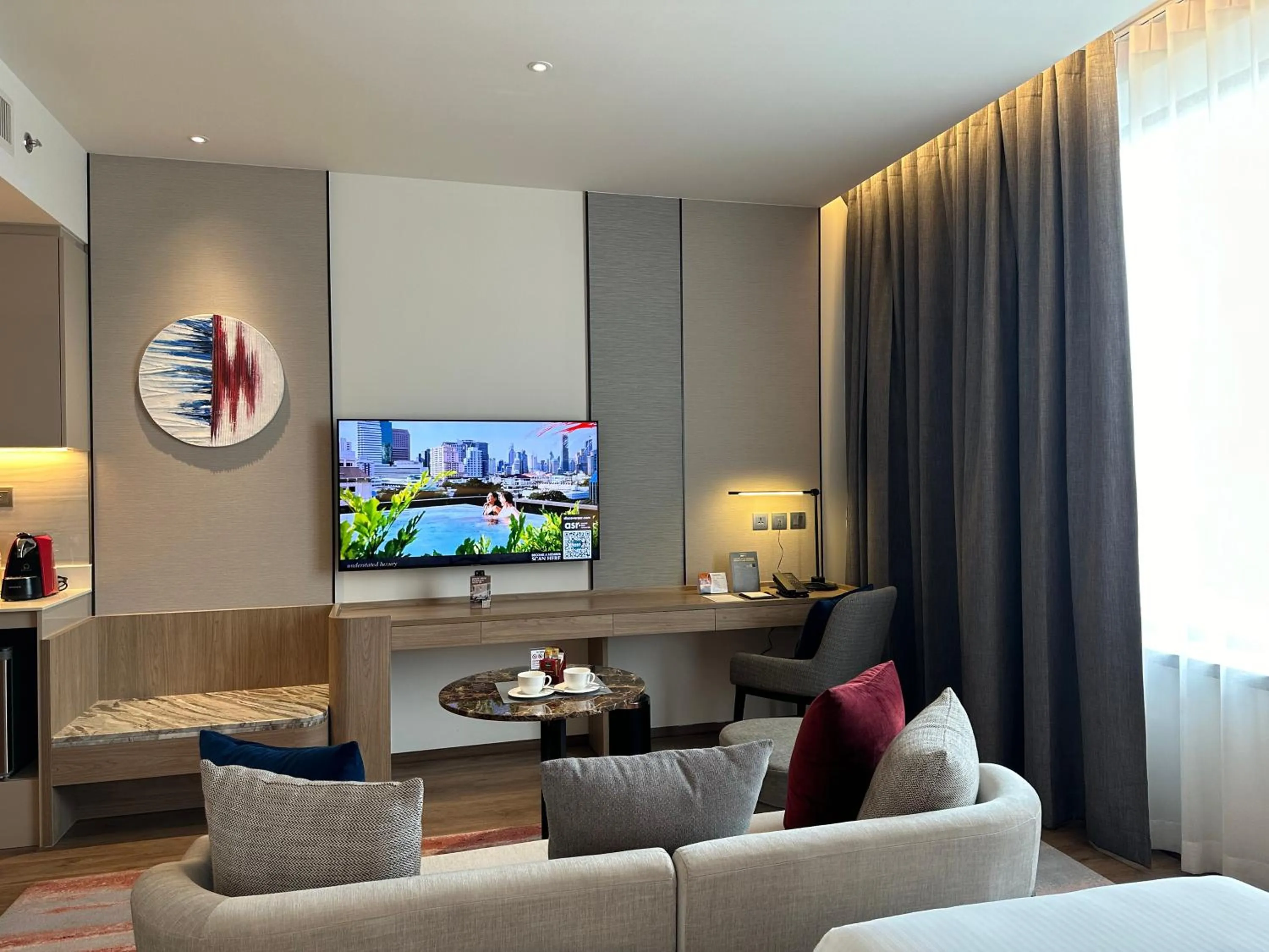 Living room in Ascott Embassy Sathorn Bangkok