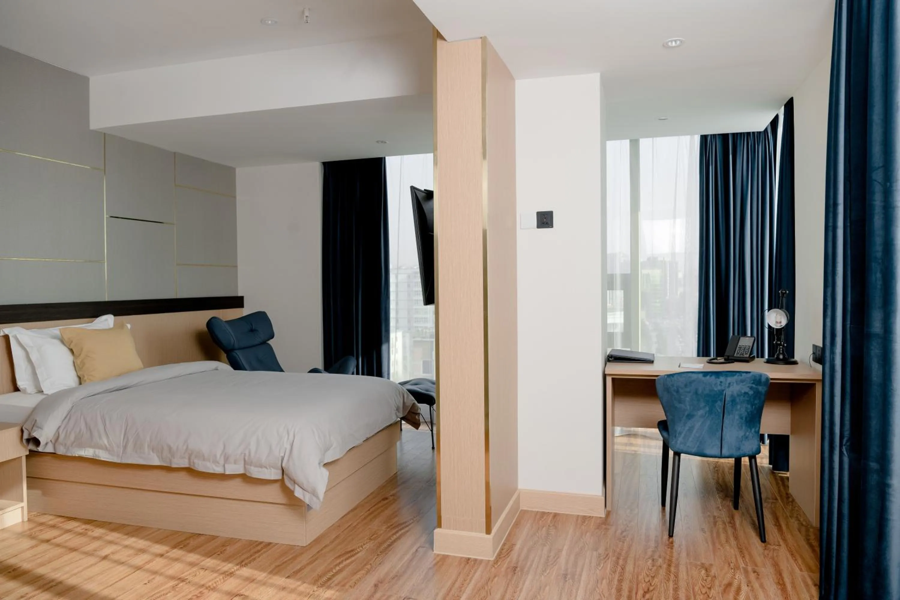 Bed in MIllennium Plaza Hotel & Mall Ulaanbaatar