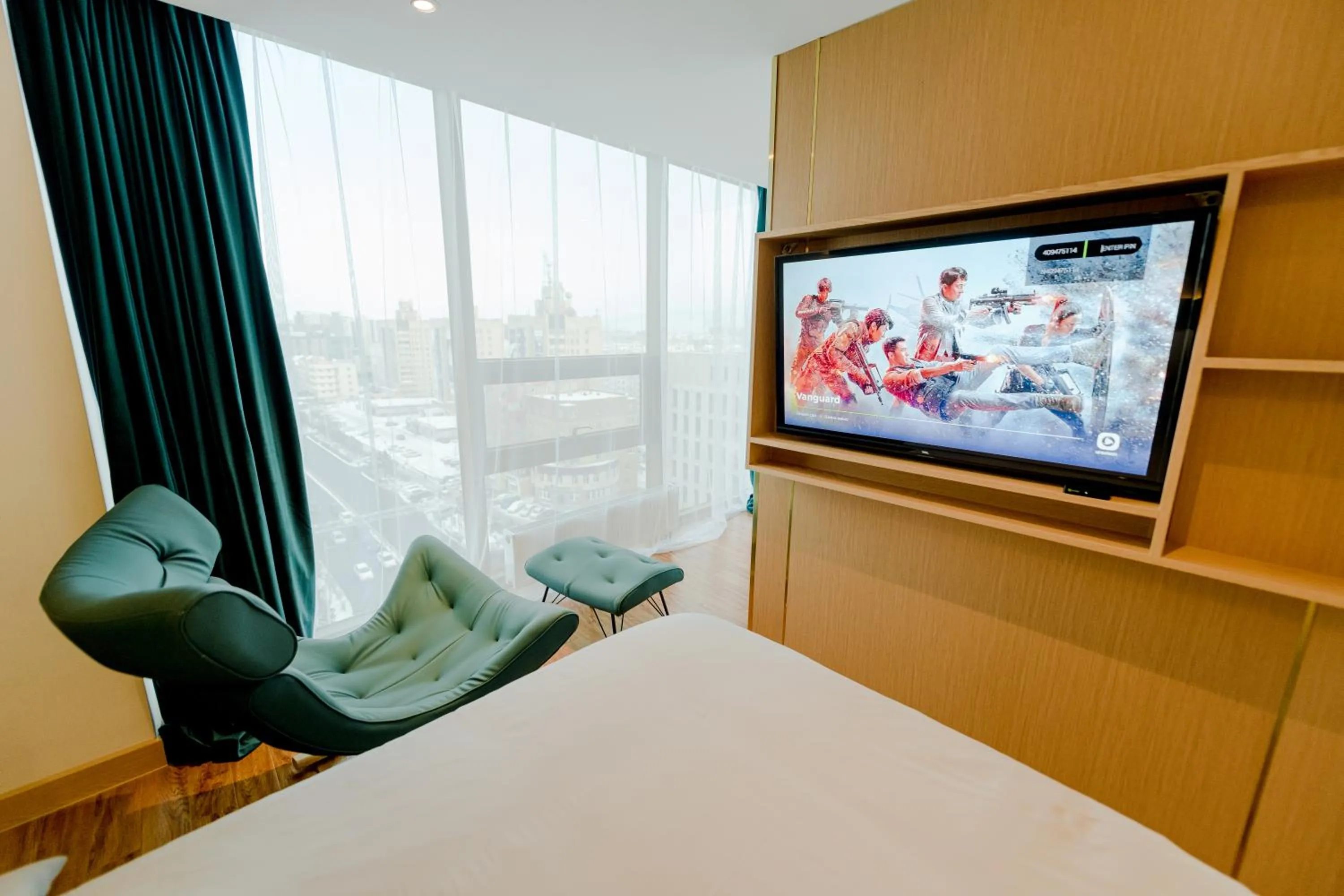 City view, Bed in MIllennium Plaza Hotel & Mall Ulaanbaatar