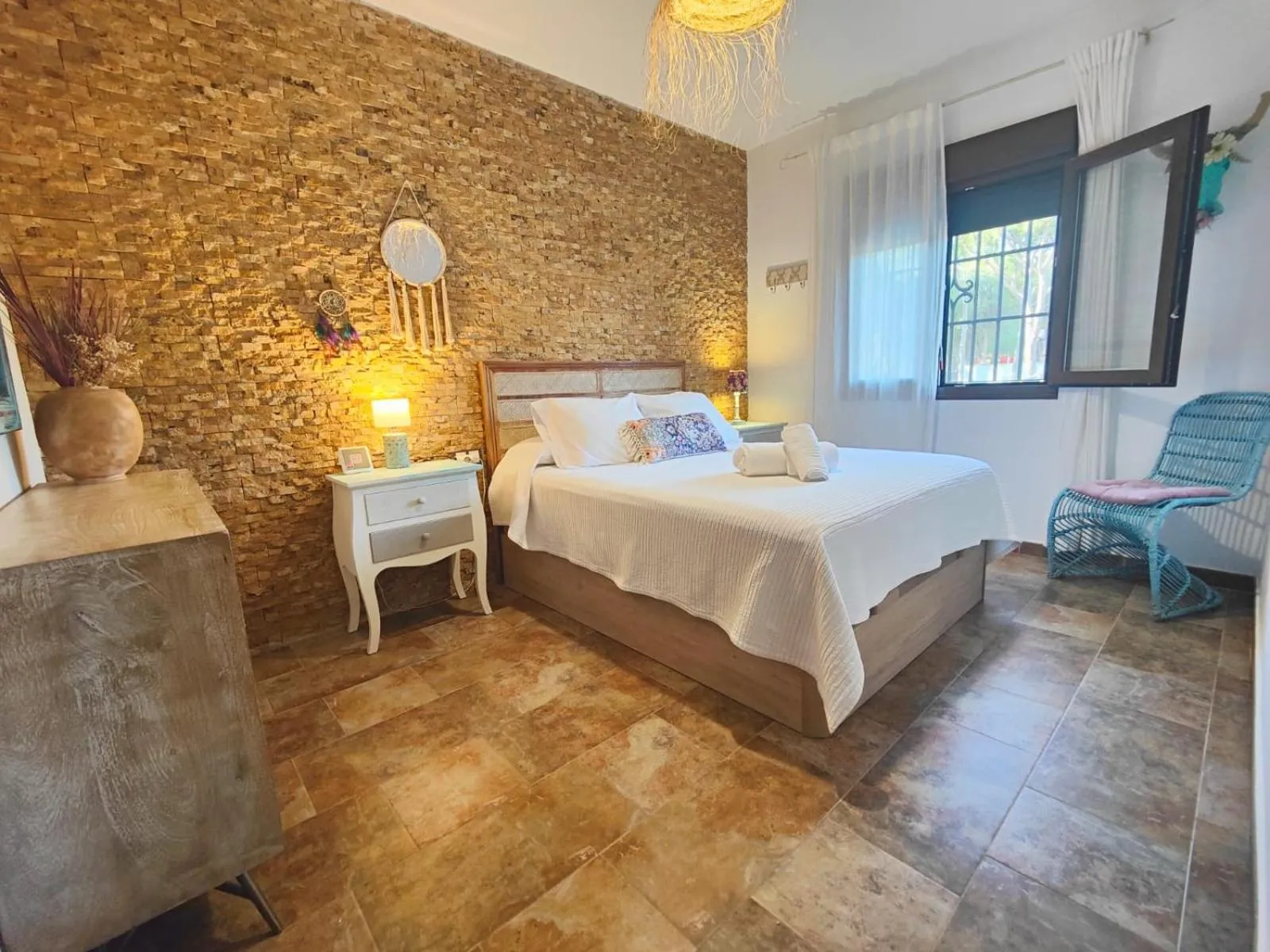 Bedroom, Bed in Villa Zahara