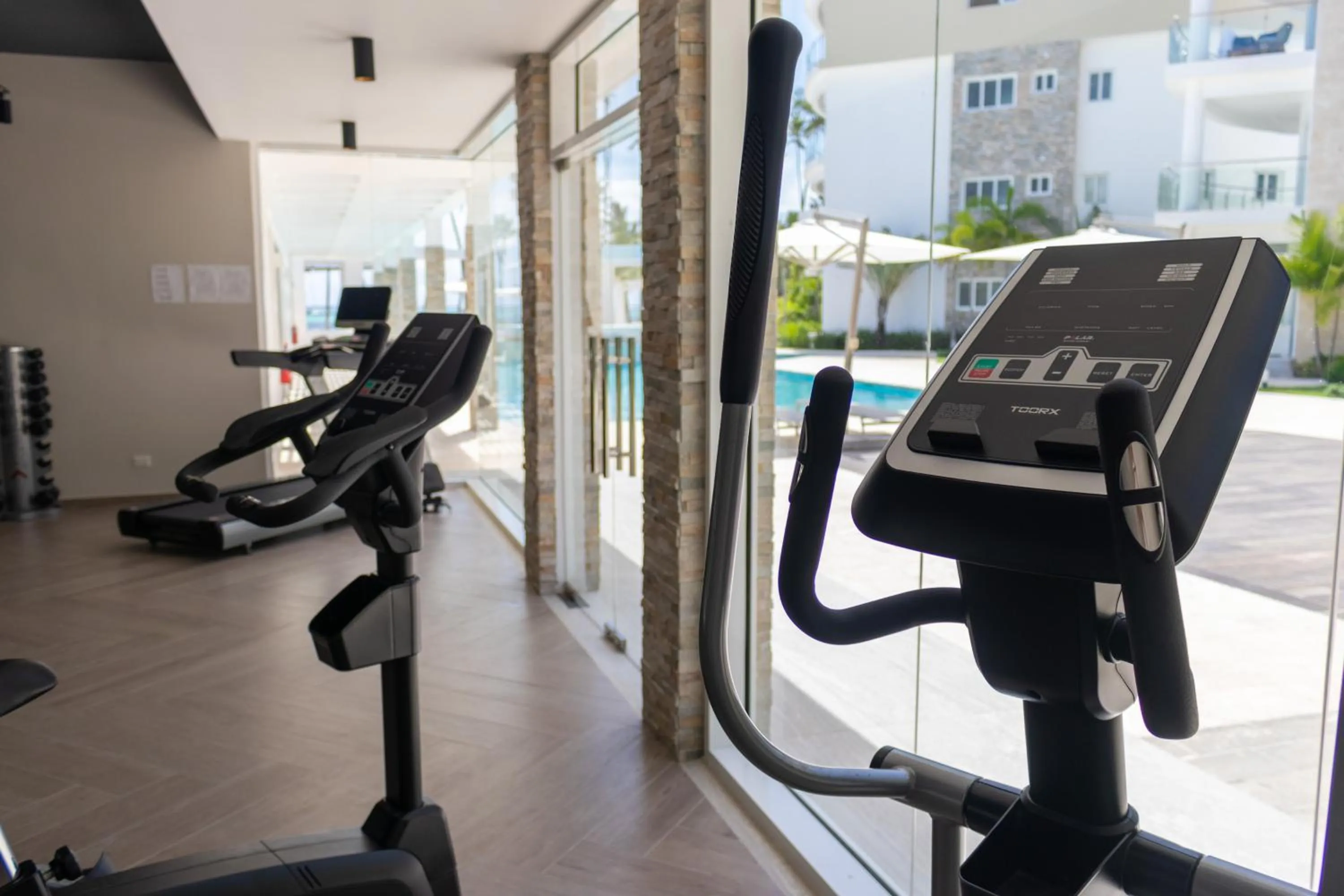 Fitness centre/facilities in Family Getaway Apartment - Right On The Beach