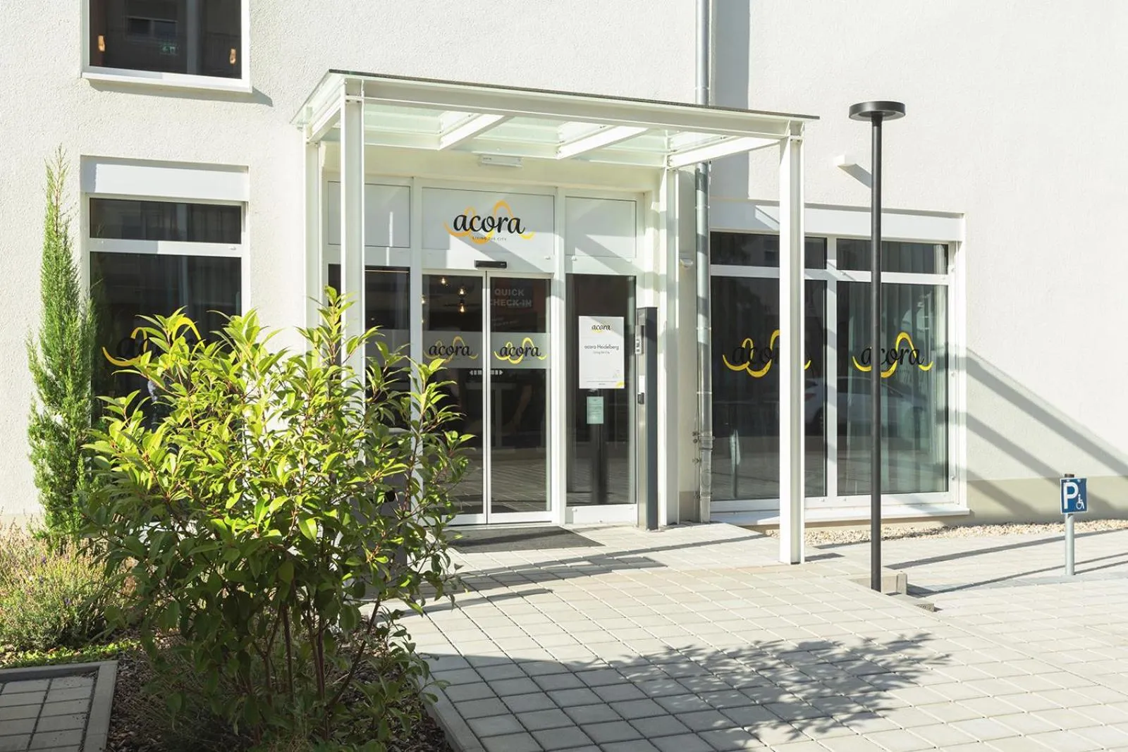 View (from property/room) in acora Heidelberg