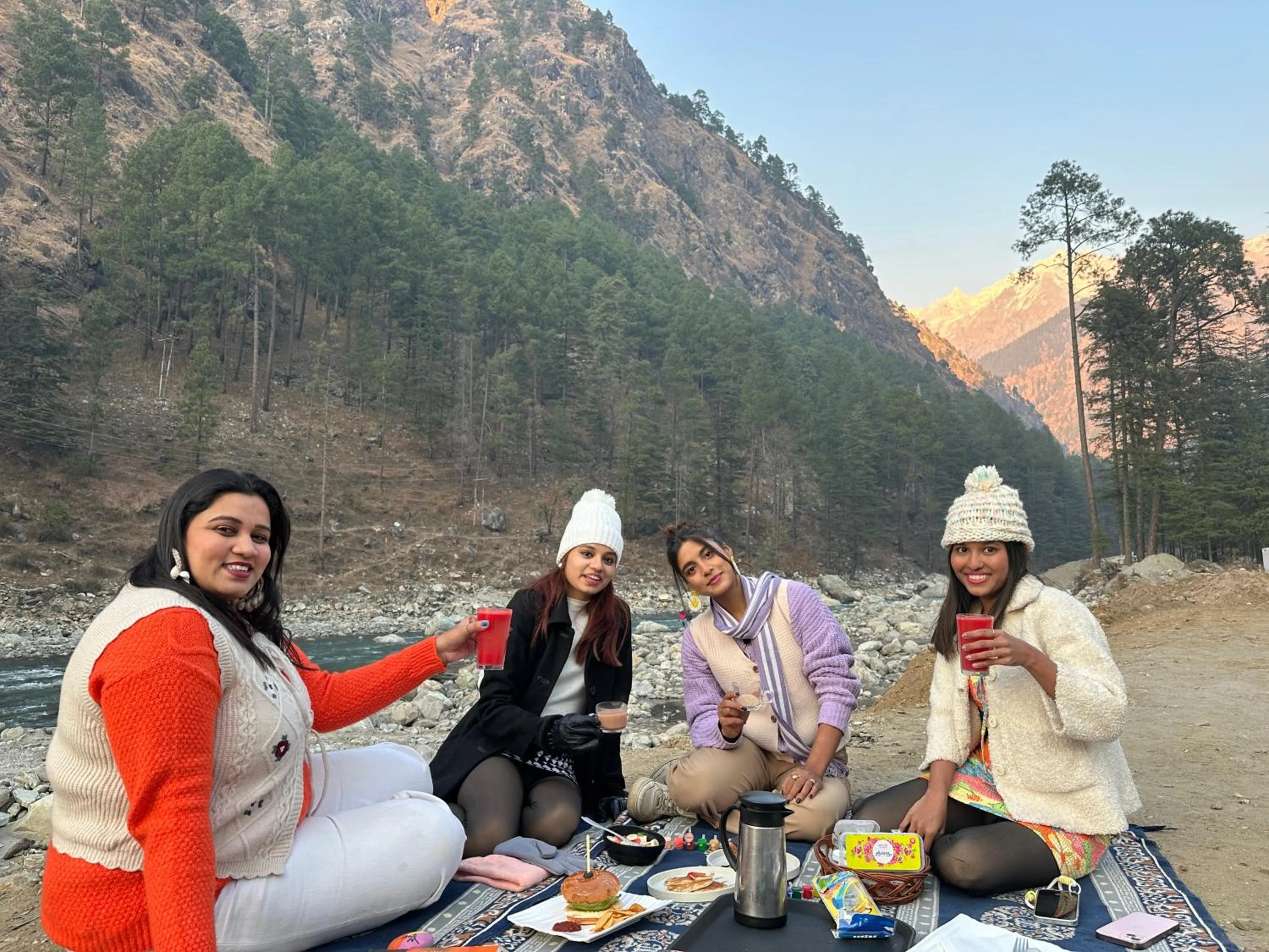River view in The Royal Orchard Kasol