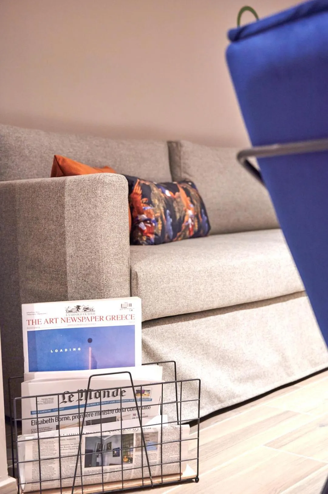 Seating area in The Mavili urban stay