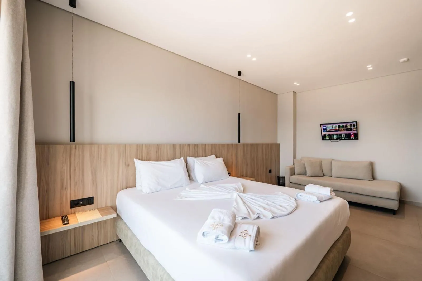 Bedroom, Bed in Hotel Portanova