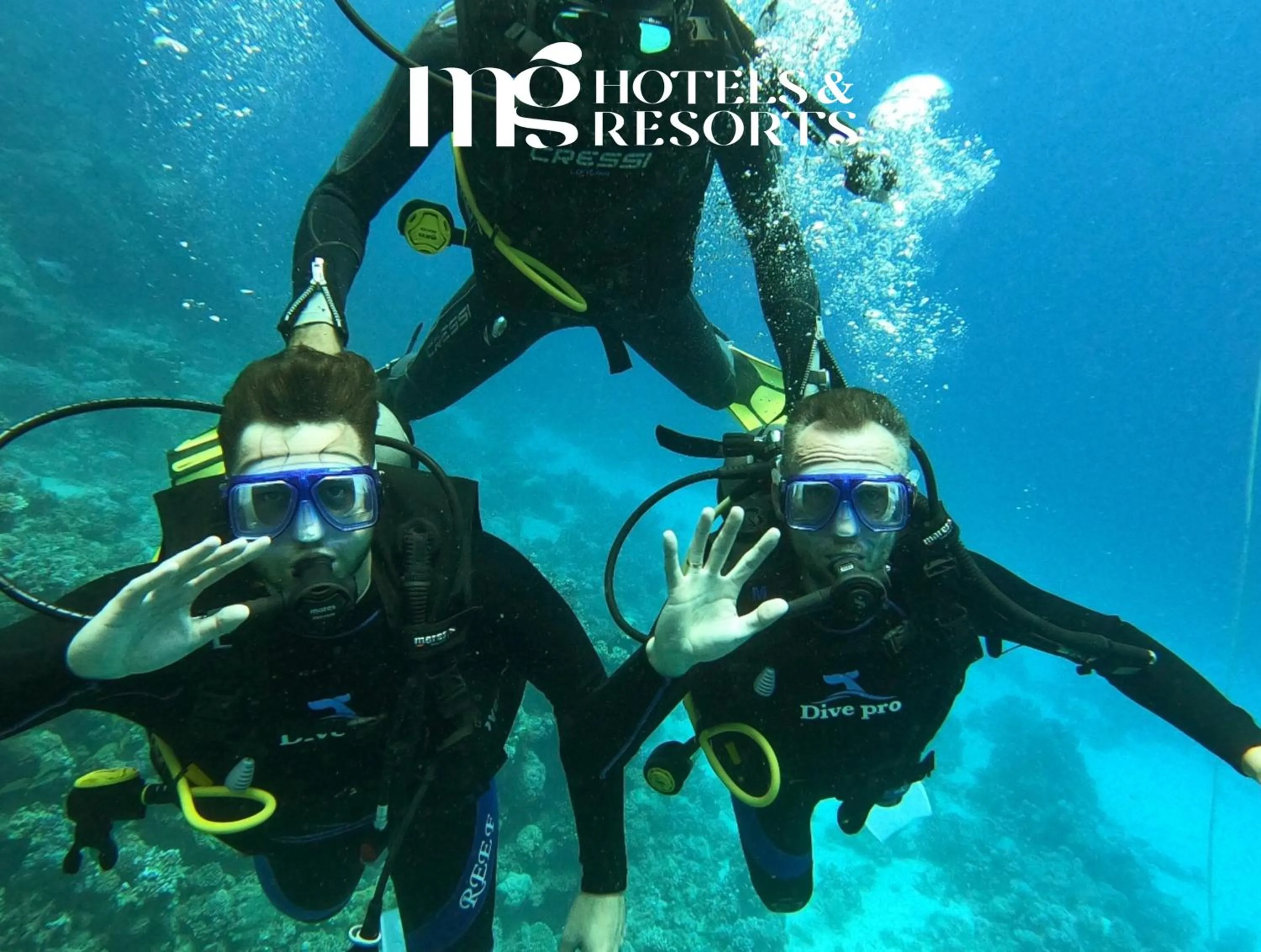 Diving in MG Alexander The Great Hotel