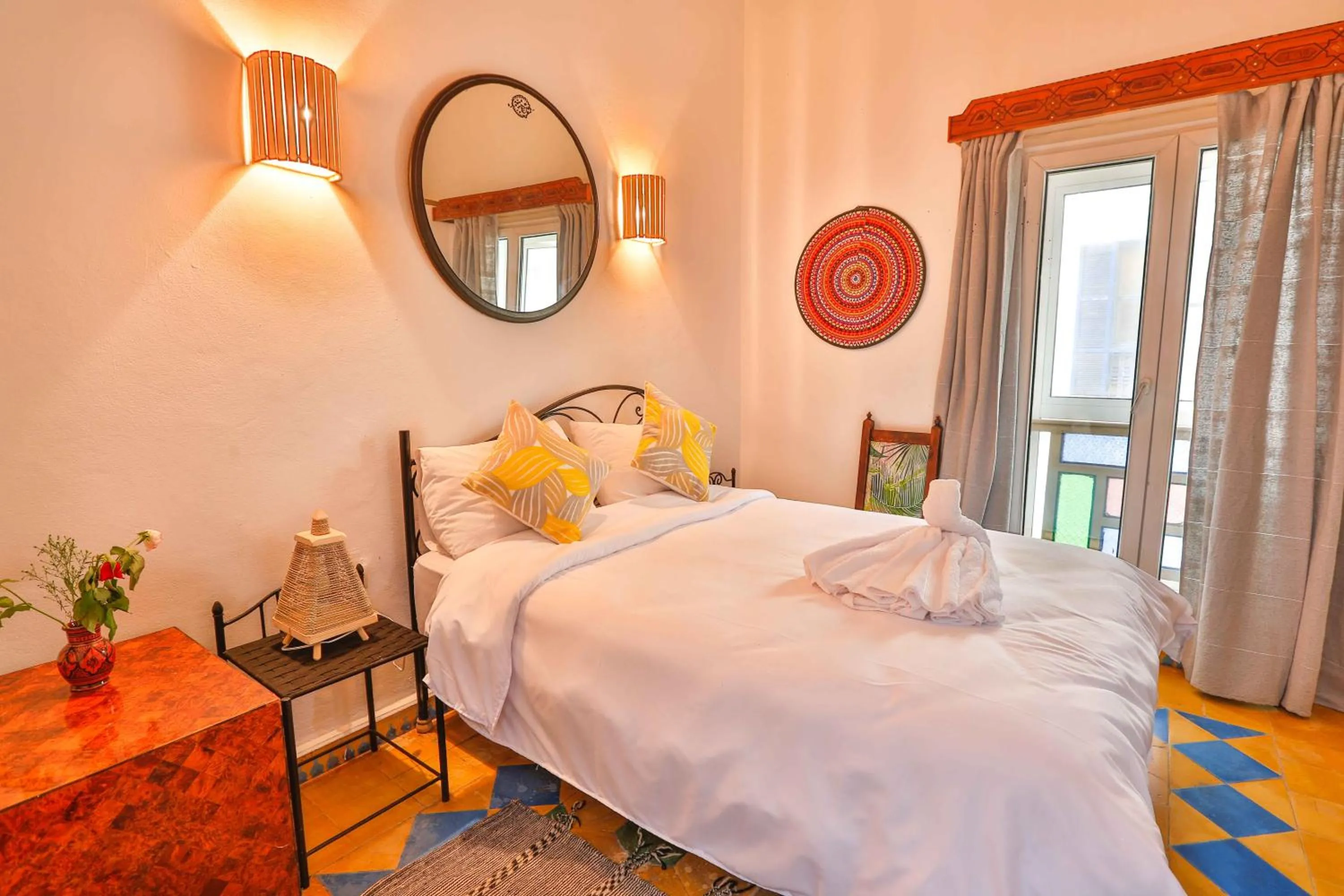 Bedroom, Bed in Luxury Riad Mounia