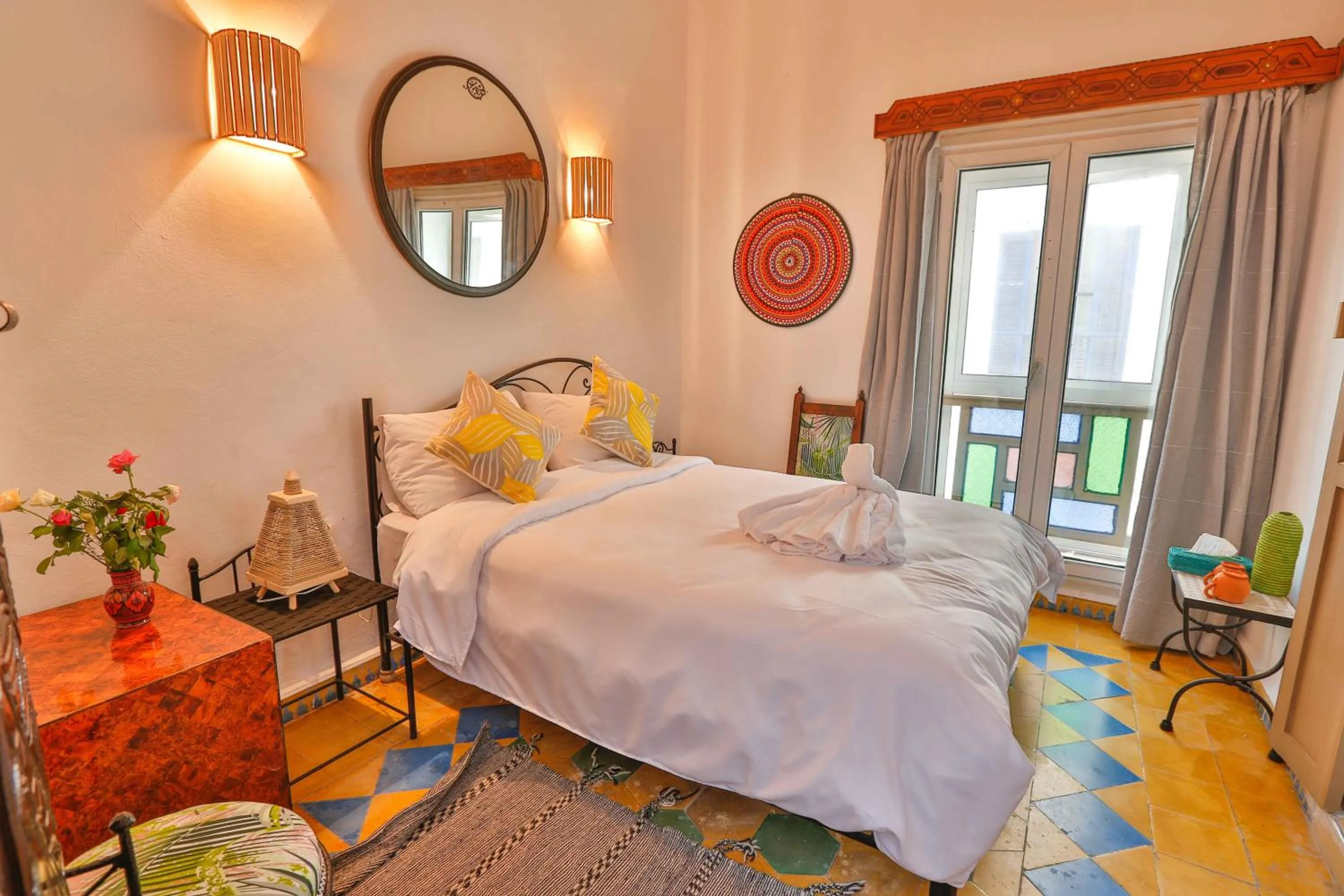 Bedroom, Bed in Luxury Riad Mounia