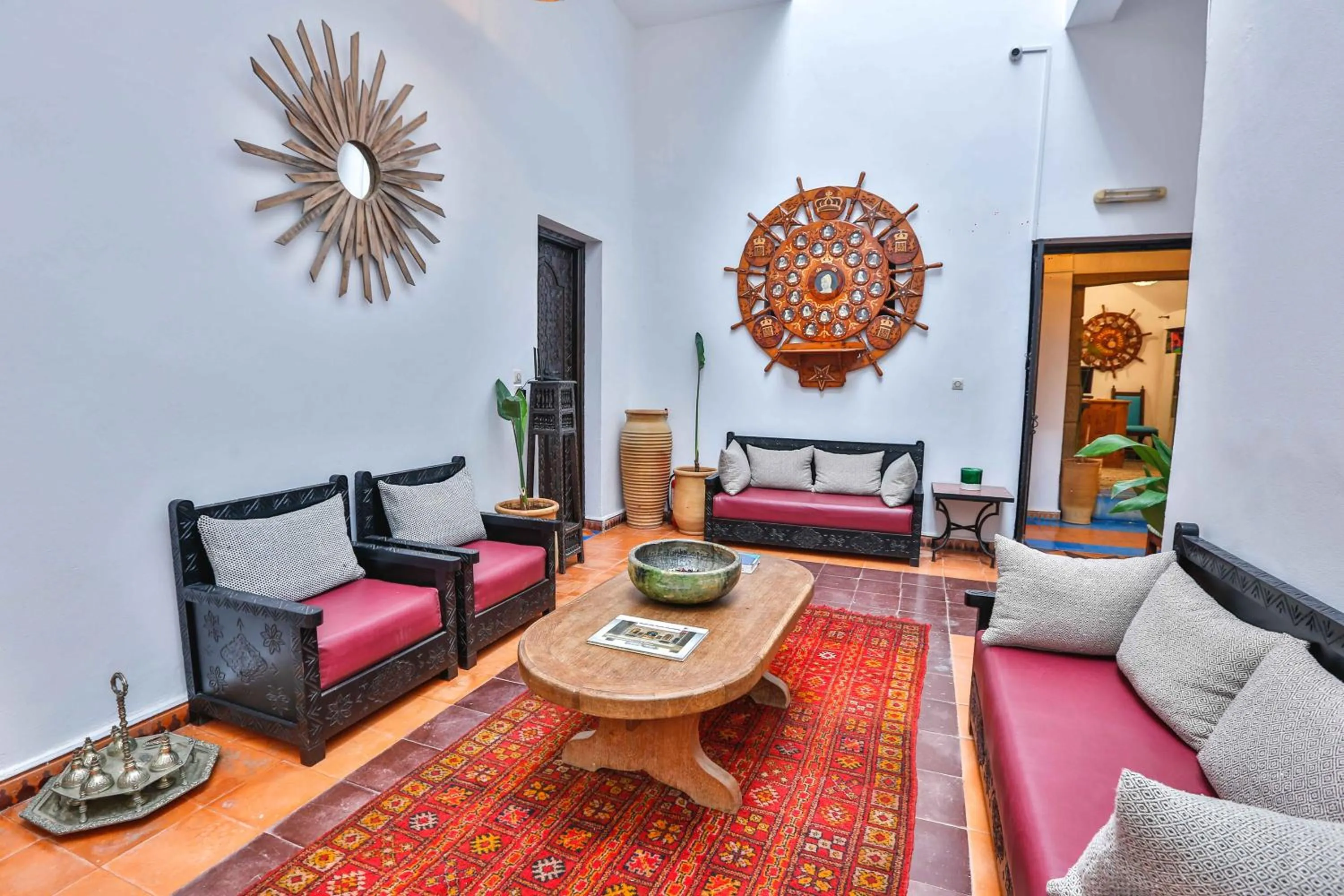 Seating area in Luxury Riad Mounia