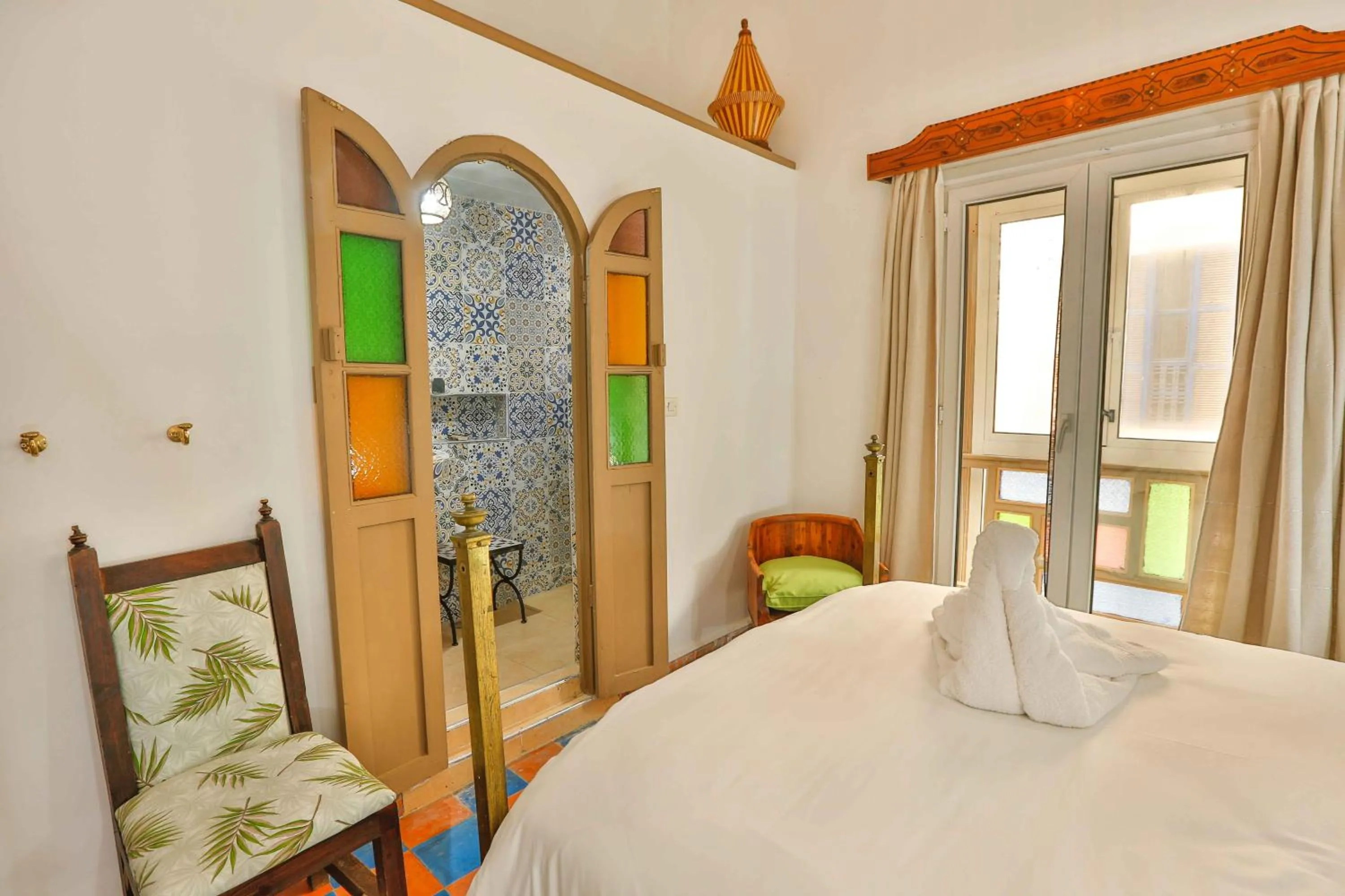 Bedroom, Bed in Luxury Riad Mounia