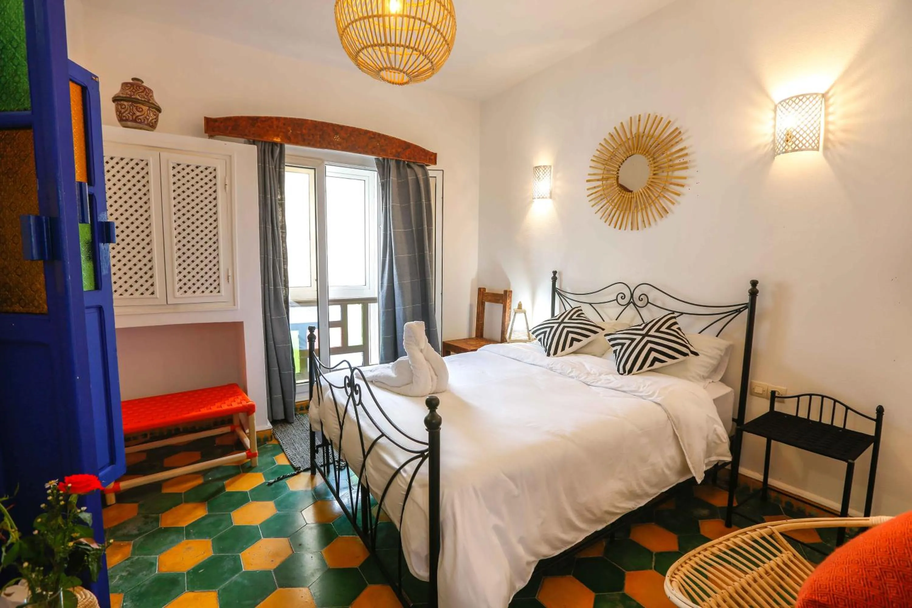 Bedroom, Bed in Luxury Riad Mounia