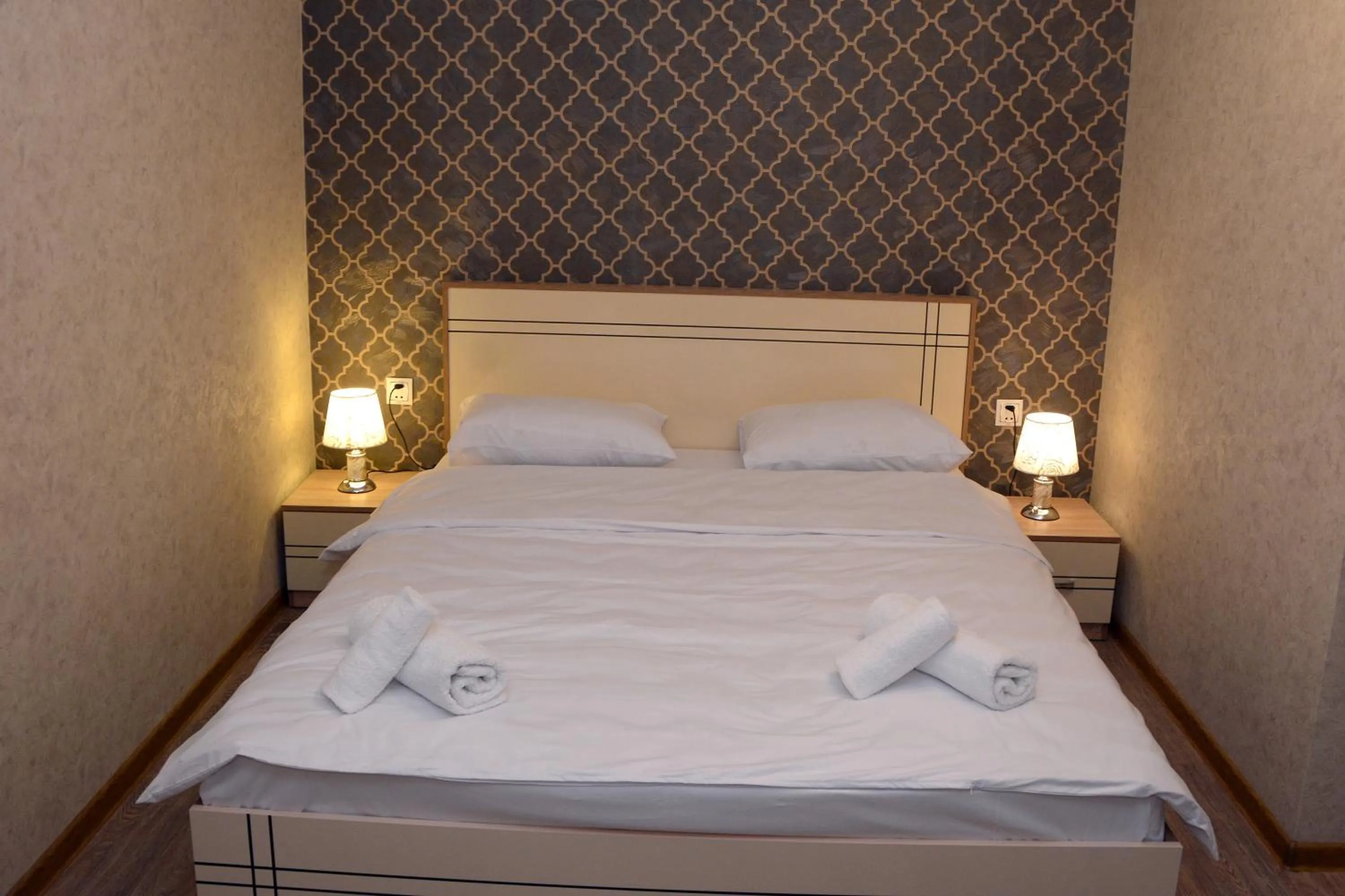 Bed in Tulpan Park Hotel