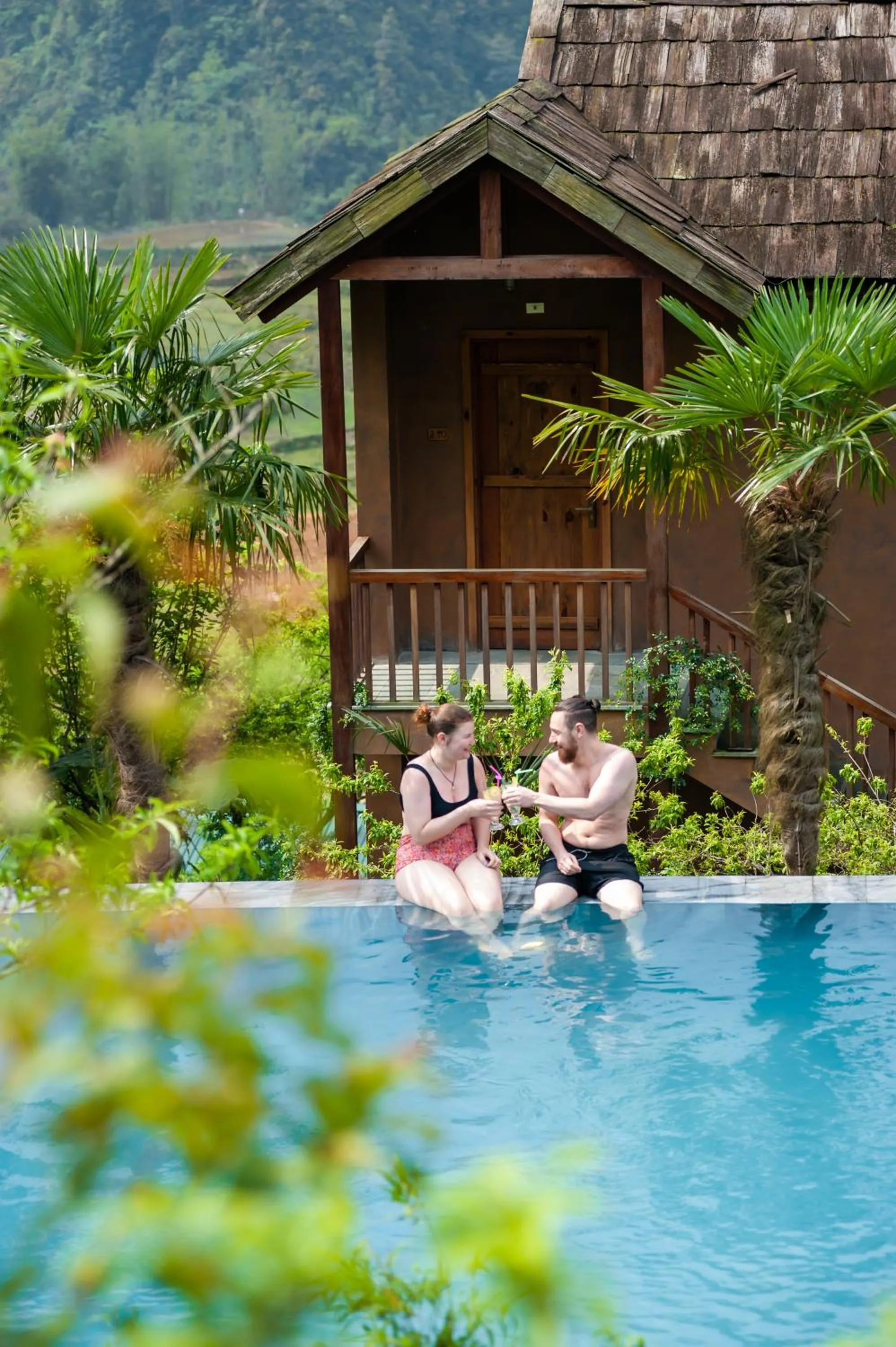 Pool view in Sin Chai Ecolodge