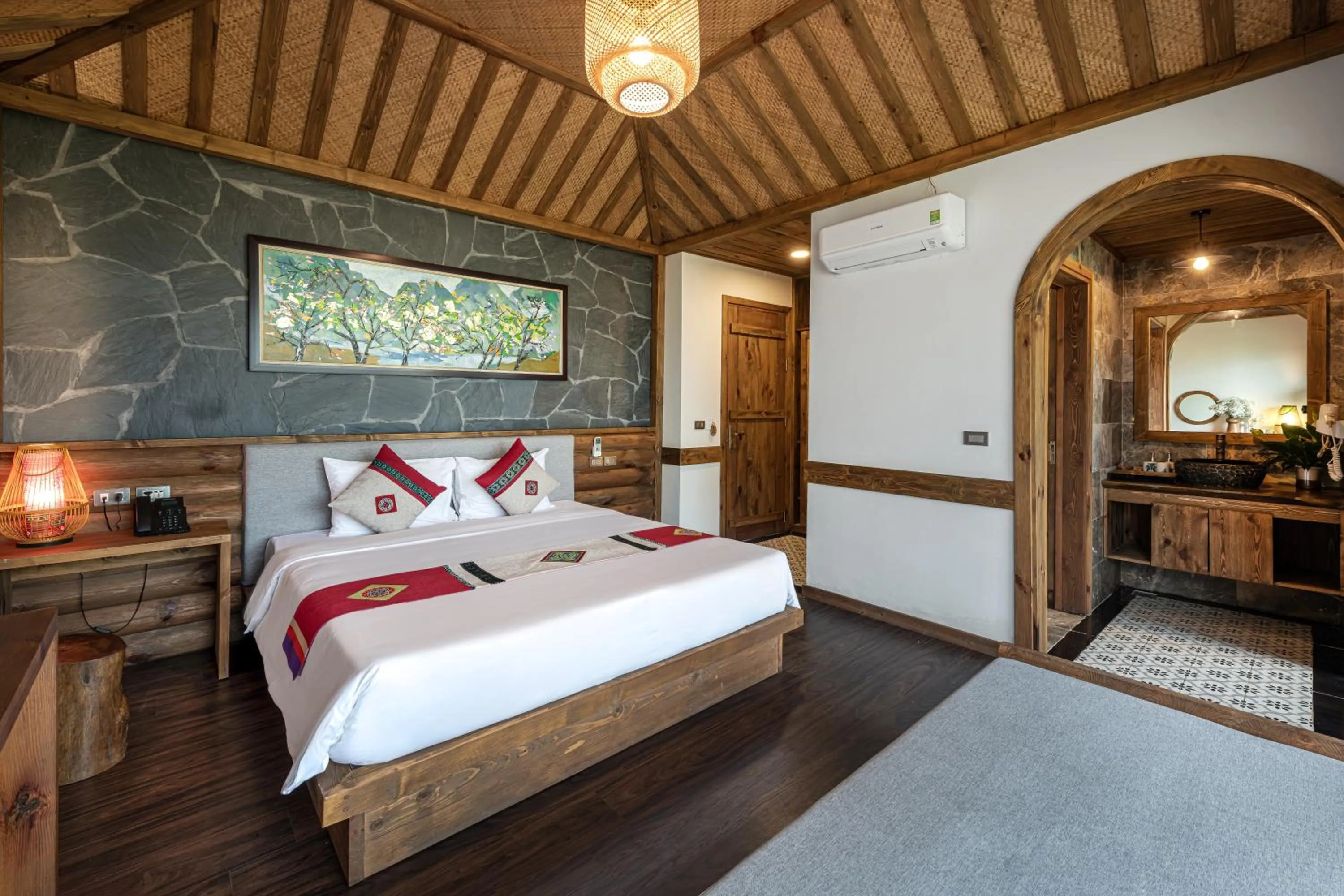 Bed in Sin Chai Ecolodge