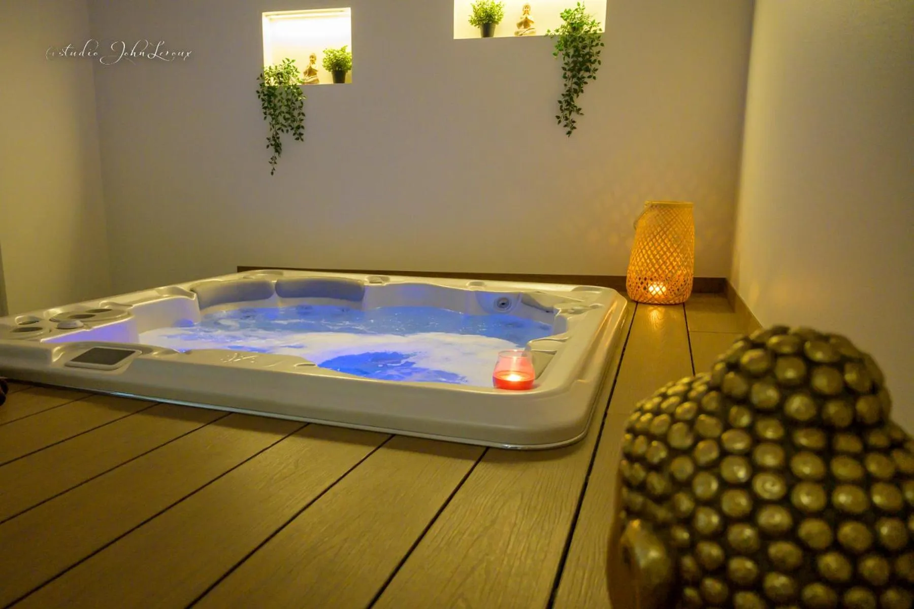 Hot Tub in Logis HOTEL DU PARC