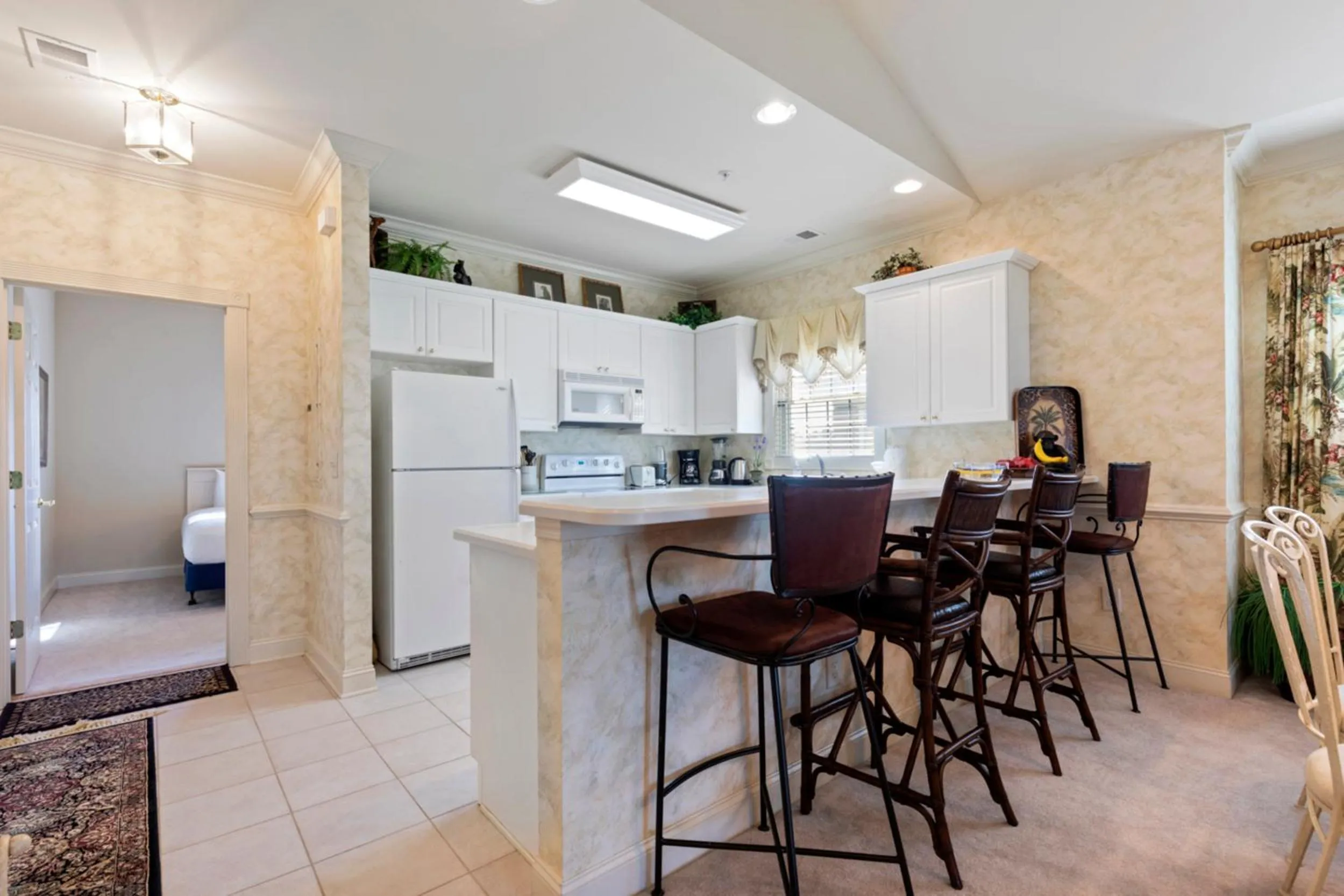 kitchen in Stunning 3BR Condo near Myrtlewood Golf Resort and Beach