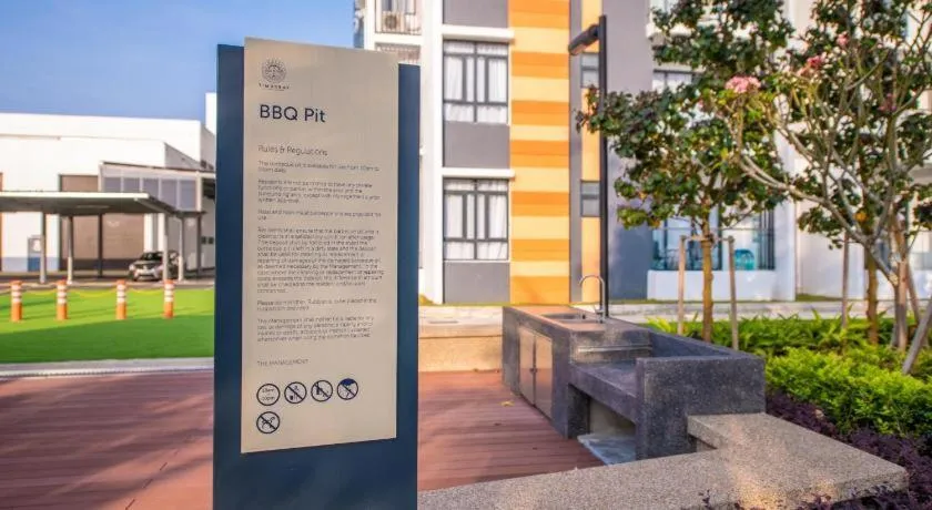 BBQ facilities in Timurbay Seafront Residence