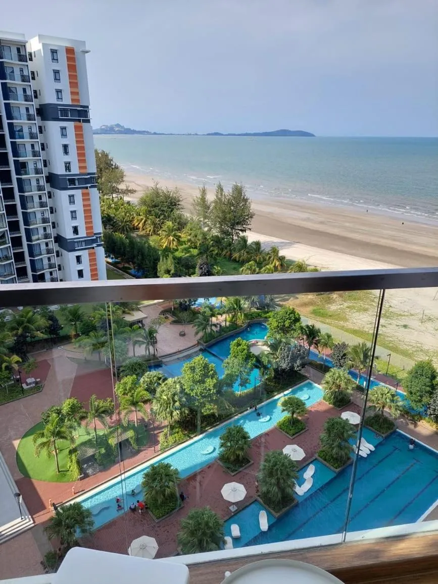 Pool view in Timurbay Seafront Residence