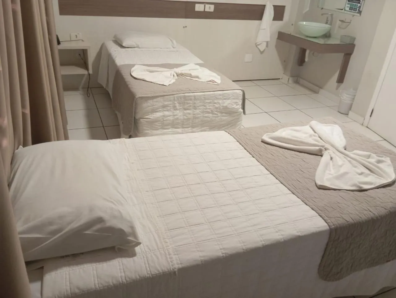 Bed in SMART IGUASSU HOTEL