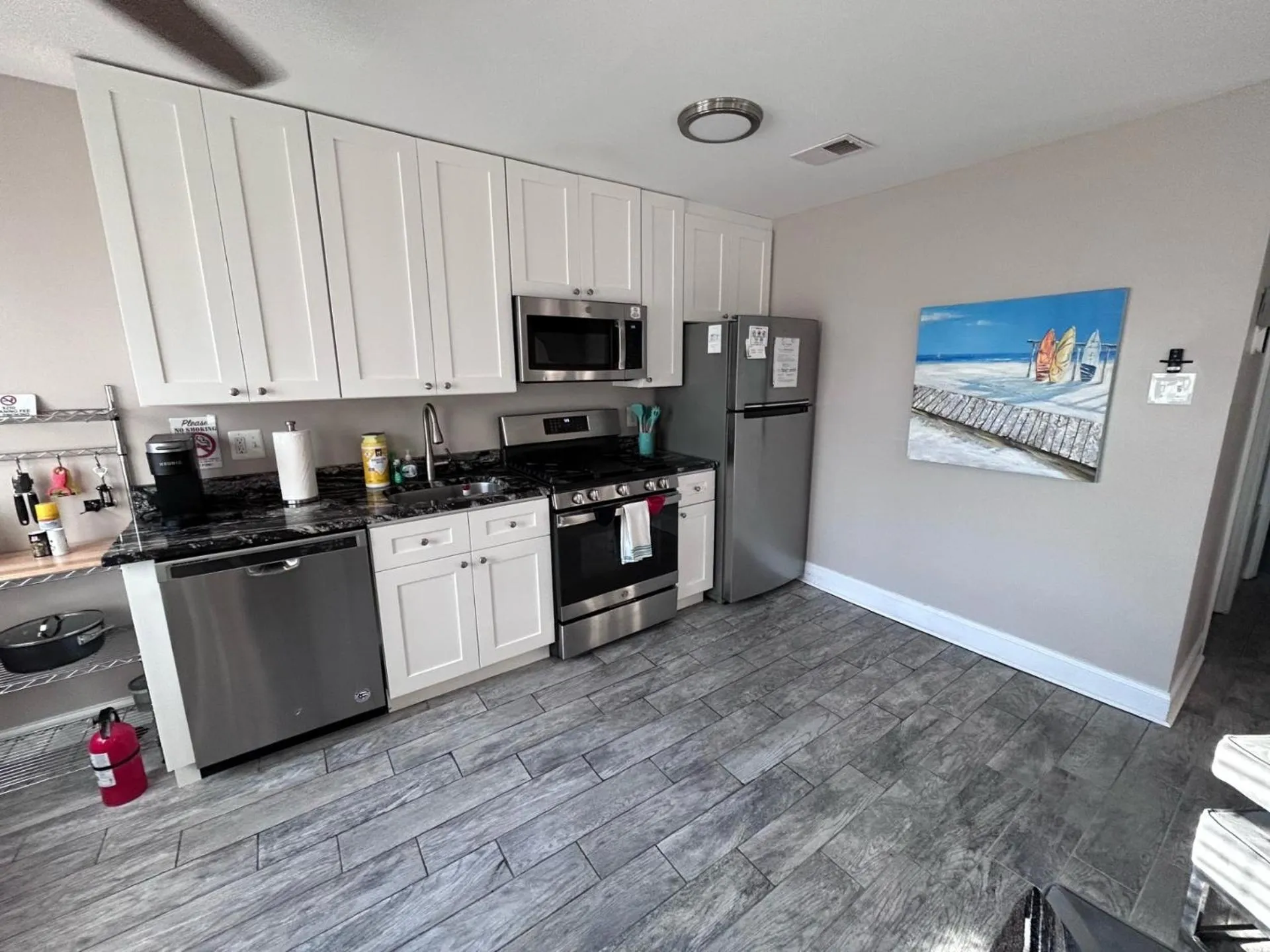 kitchen in Beach Block Parking Modern Decor Porch