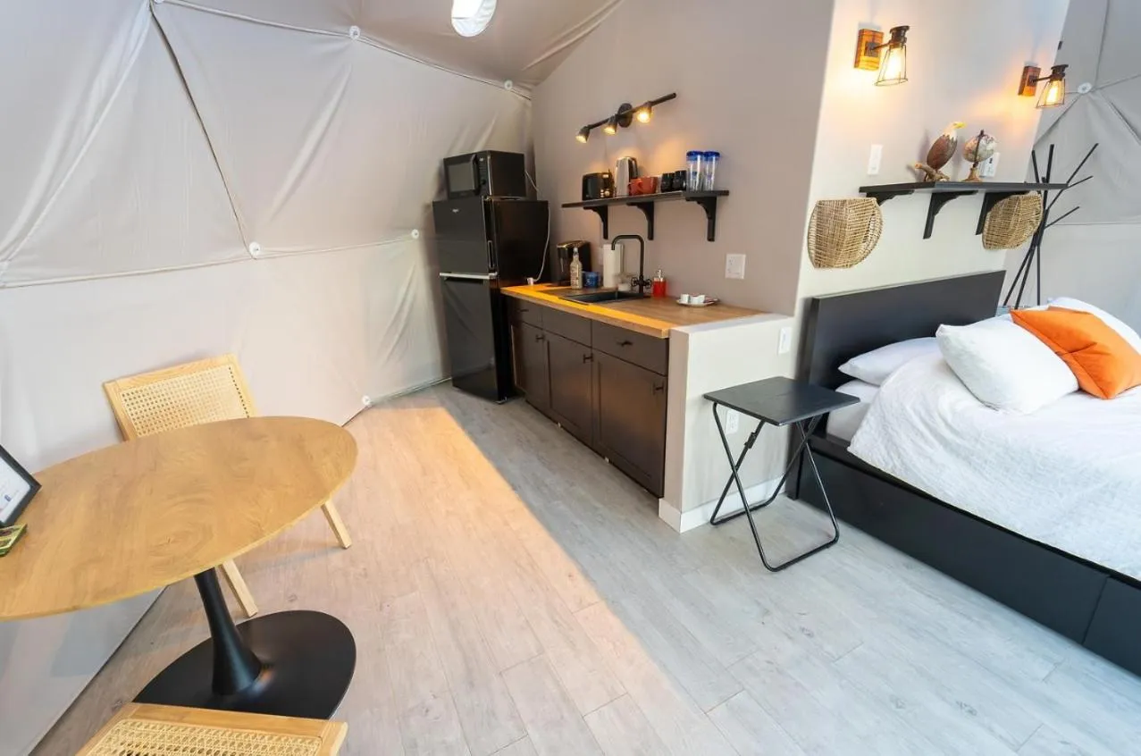 Bed in Gravity Luxury Domes