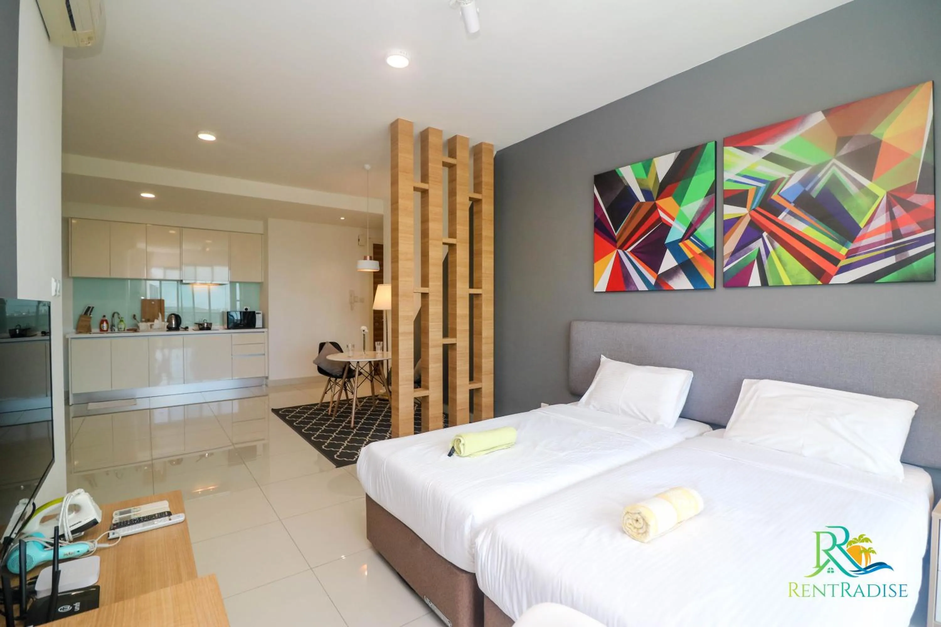 Photo of the whole room, Bed in Teega Suites @ UHA