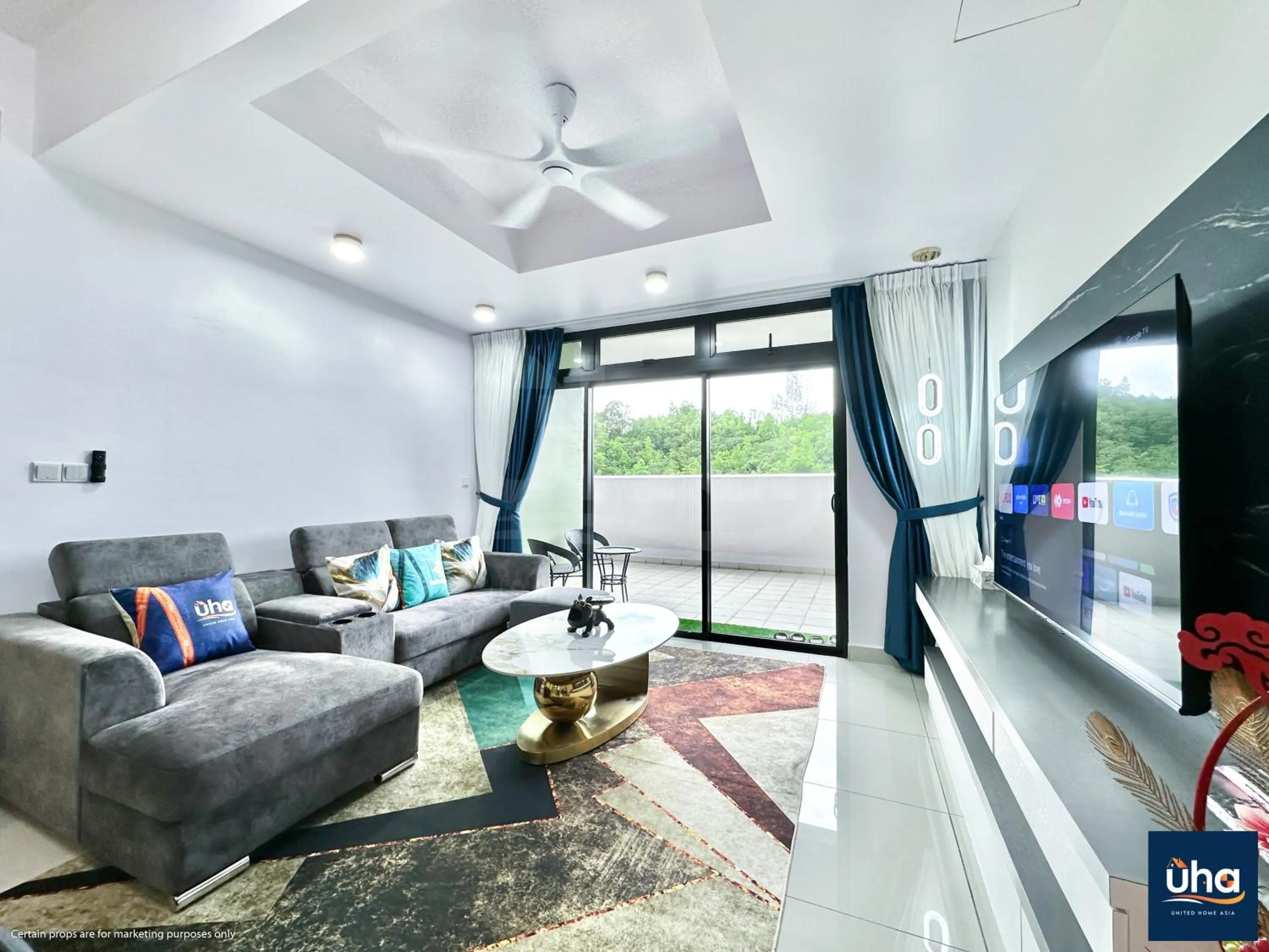 Living room in Meridin Medini Iskandar Puteri @ UHA