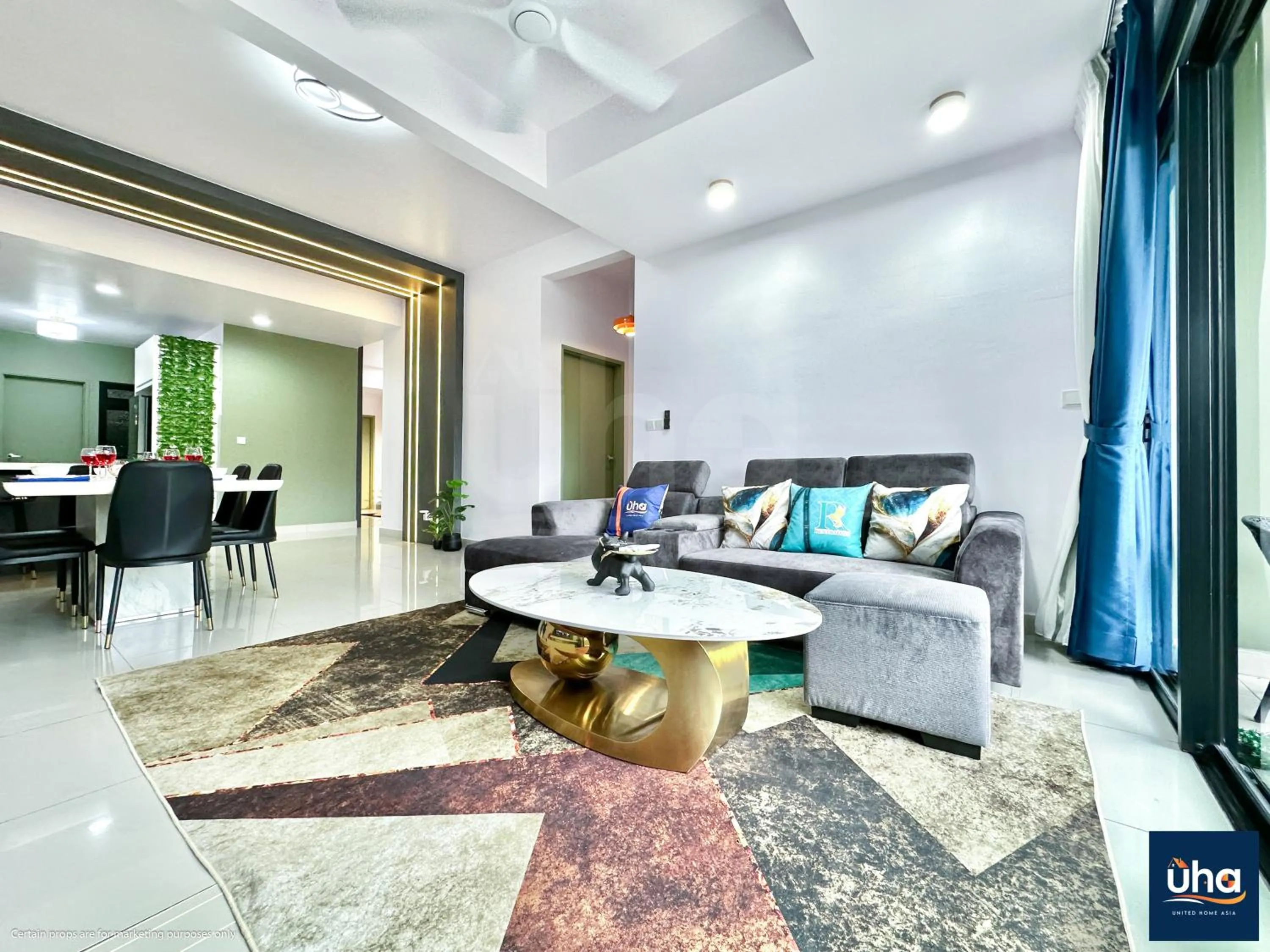 Living room in Meridin Medini Iskandar Puteri @ UHA