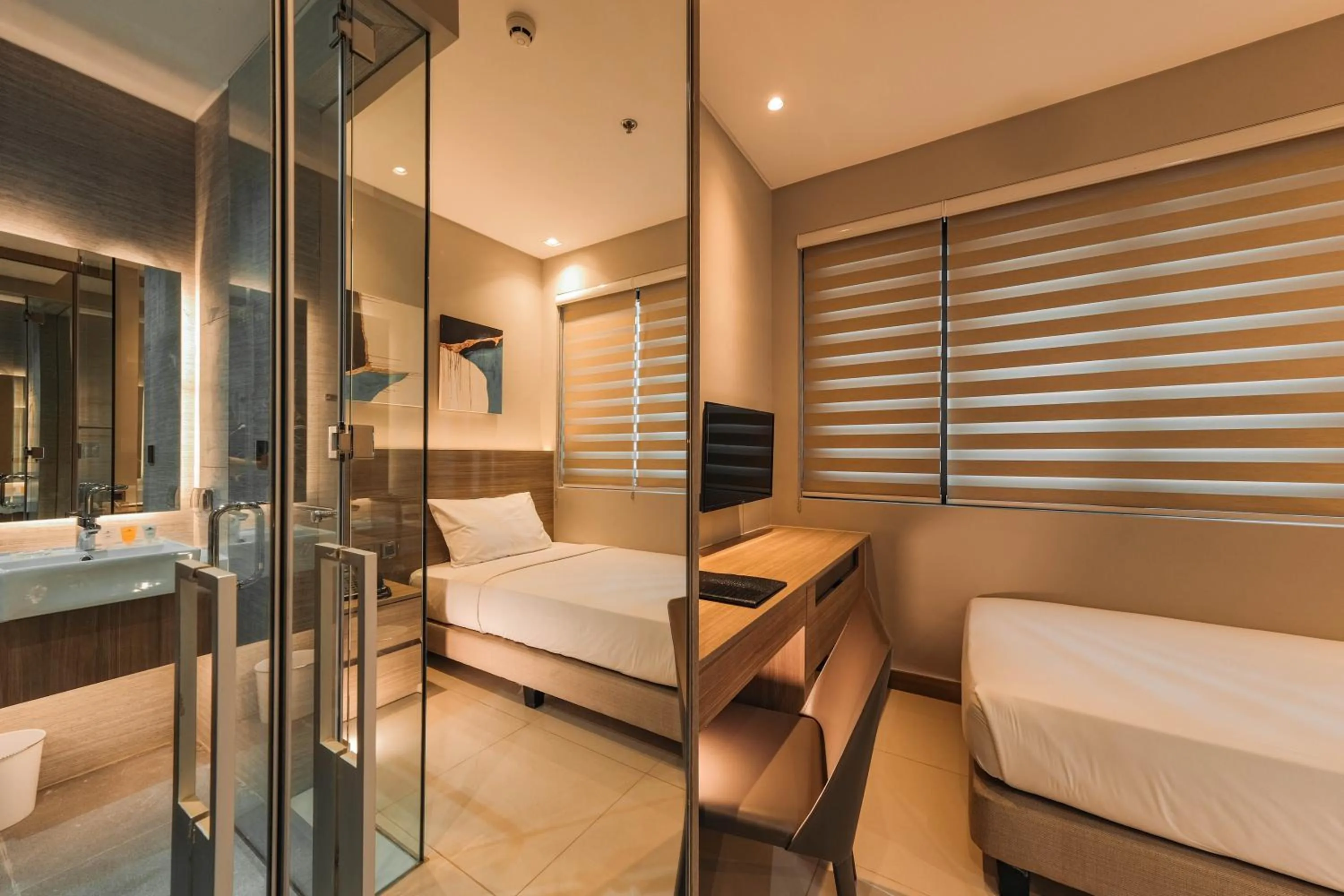 Bed in The Hotel Andrea