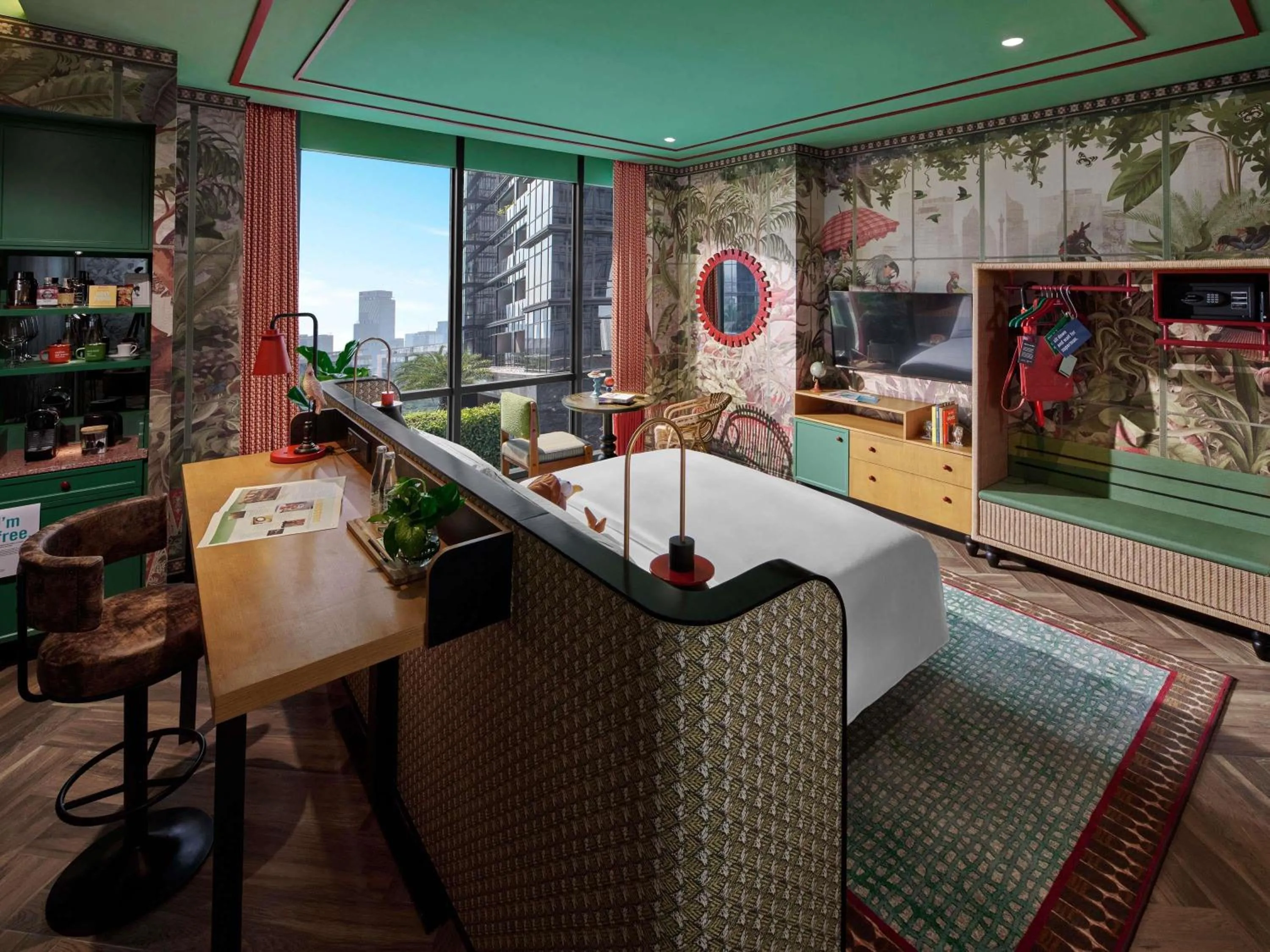 Bedroom in 25hours Hotel Jakarta The Oddbird