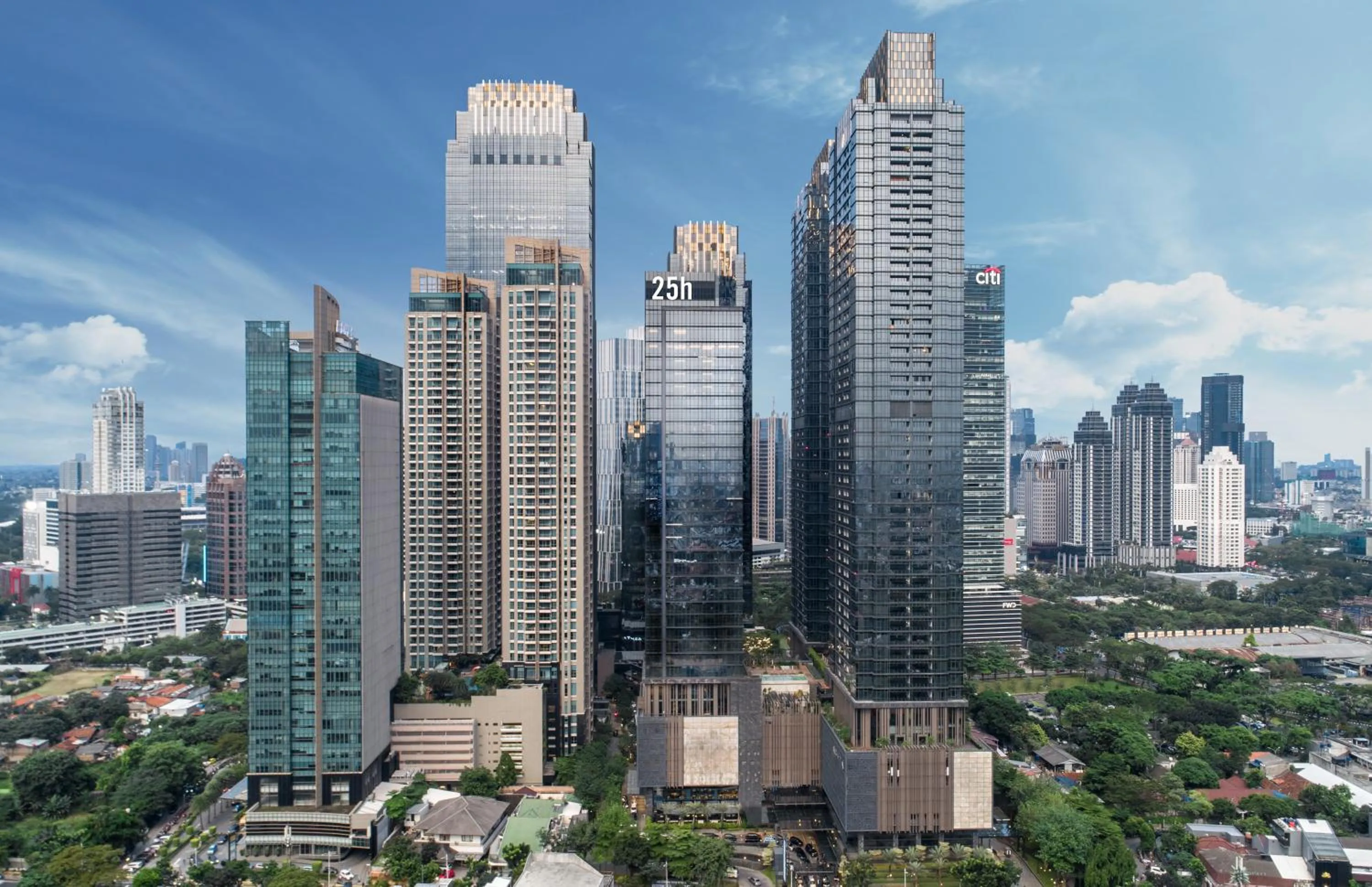 Property building in 25hours Hotel Jakarta The Oddbird