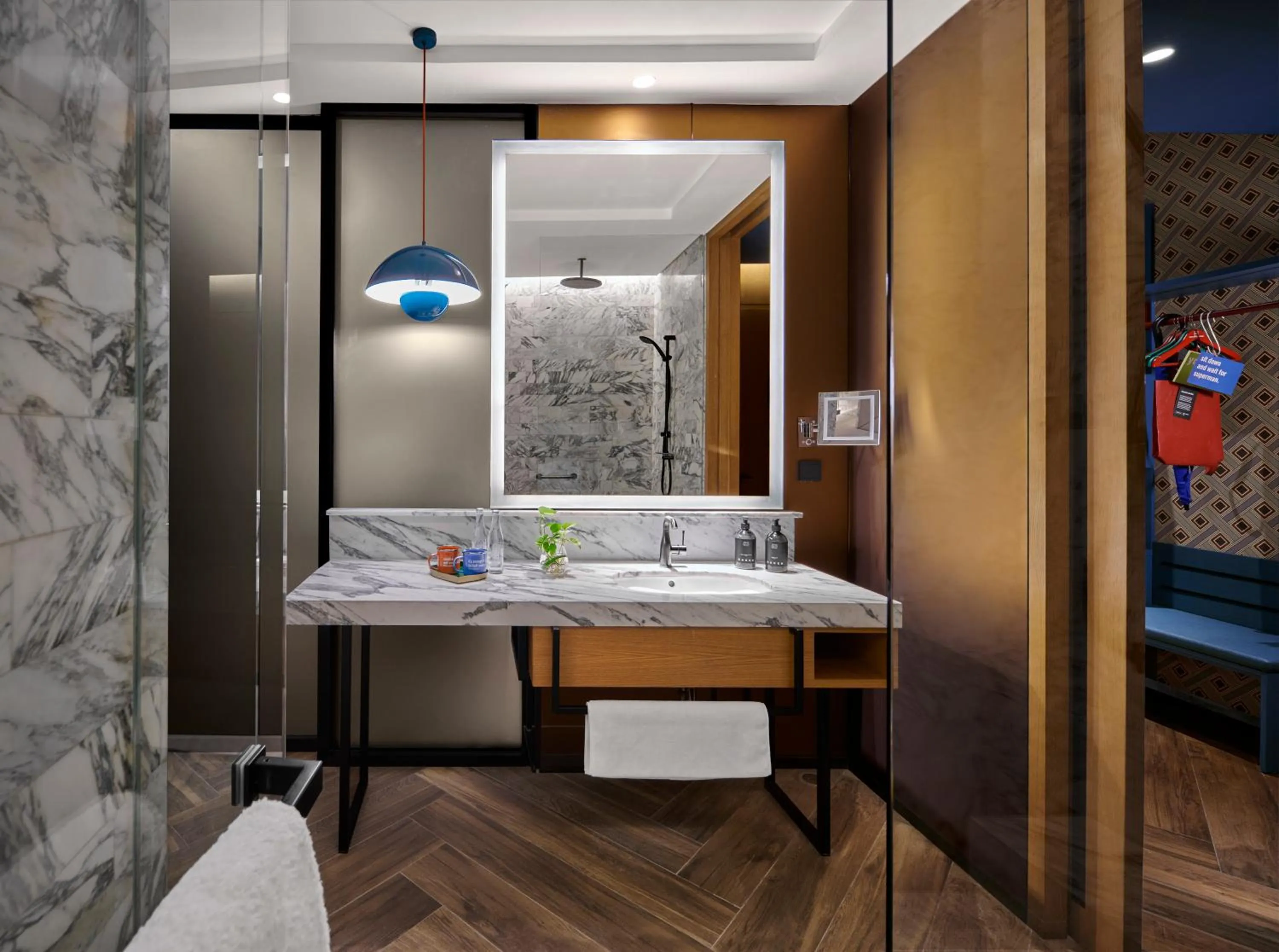 Bathroom in 25hours Hotel Jakarta The Oddbird