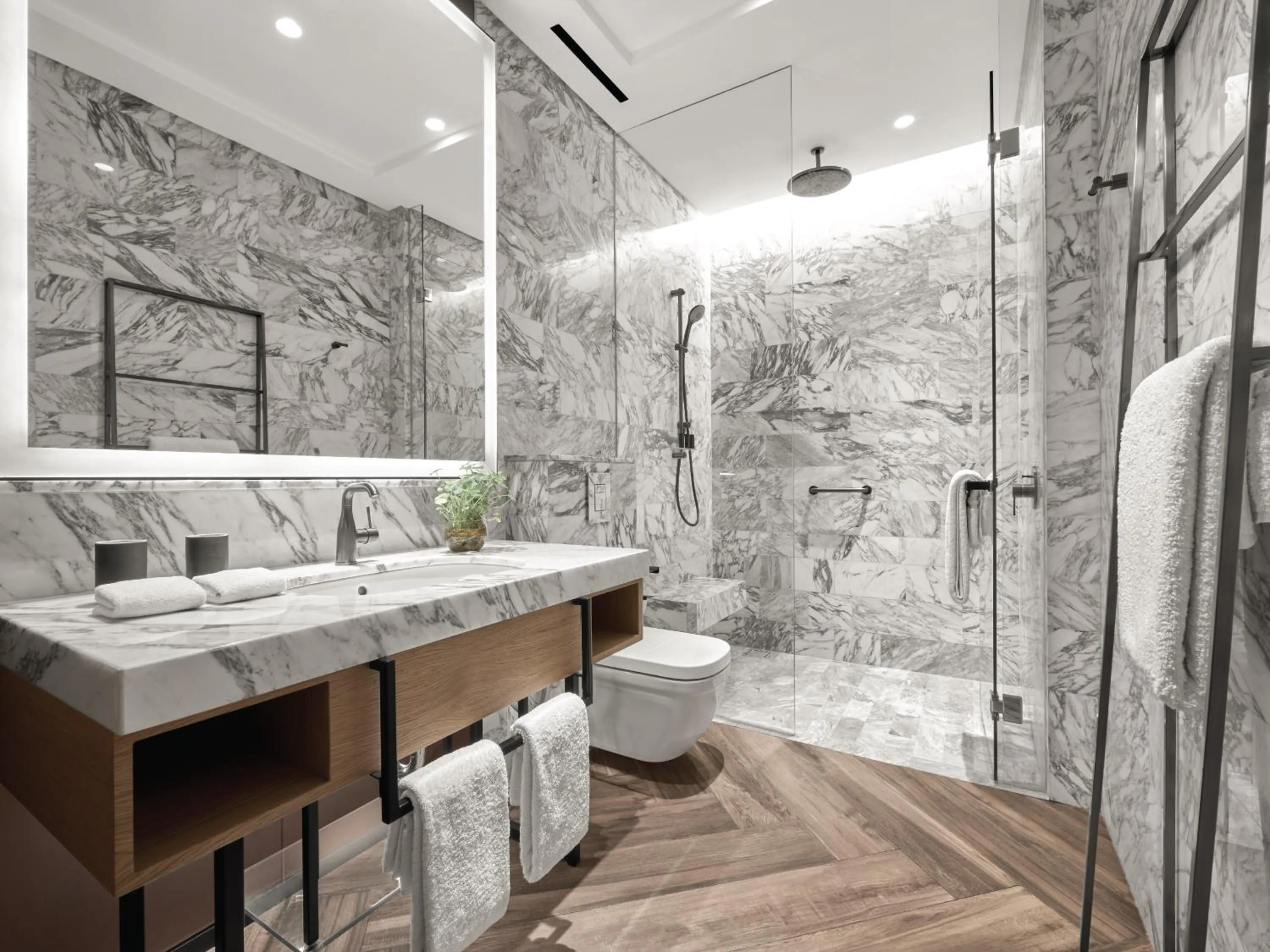 Bathroom in 25hours Hotel Jakarta The Oddbird