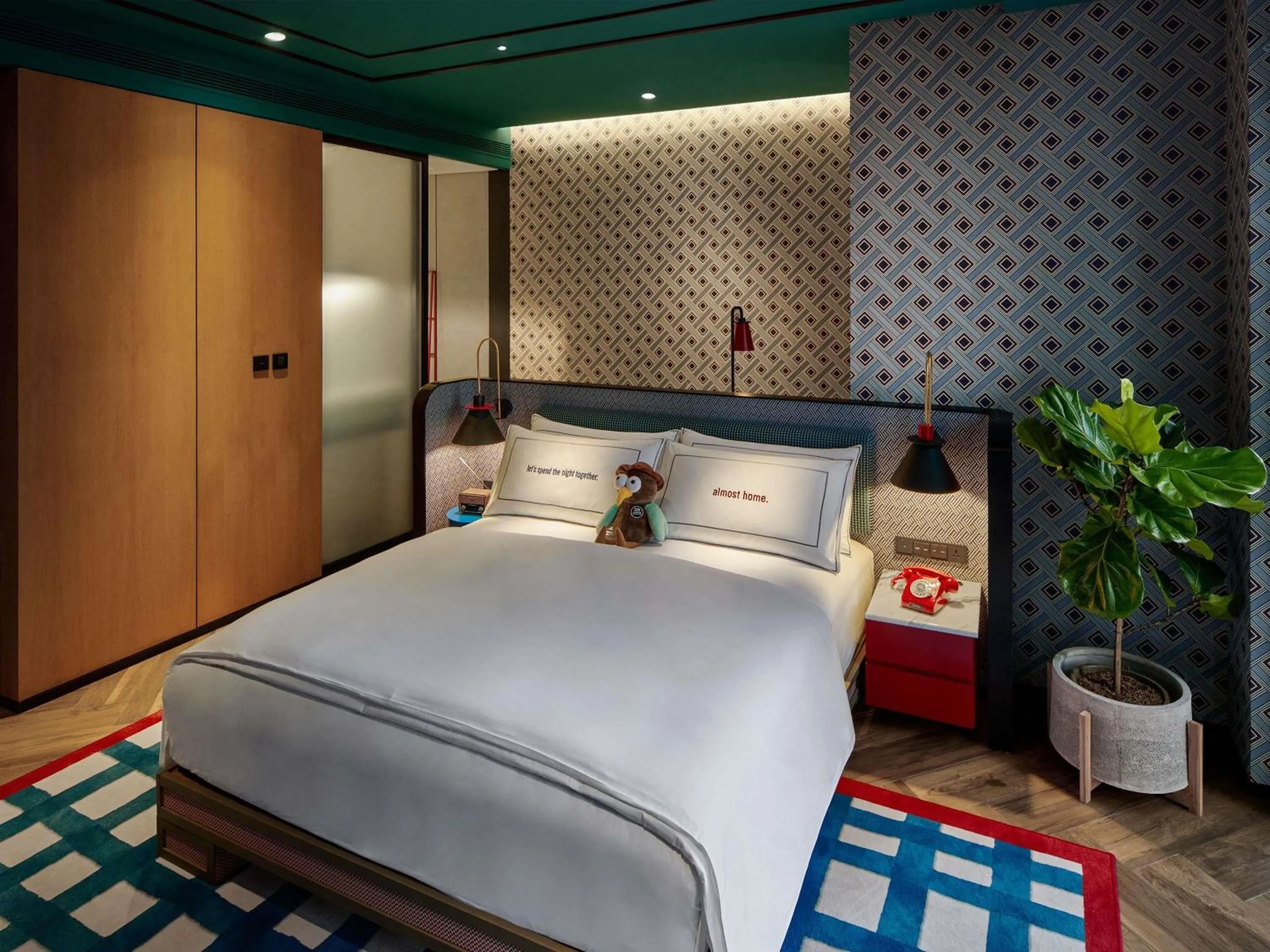 Bedroom, Bed in 25hours Hotel Jakarta The Oddbird