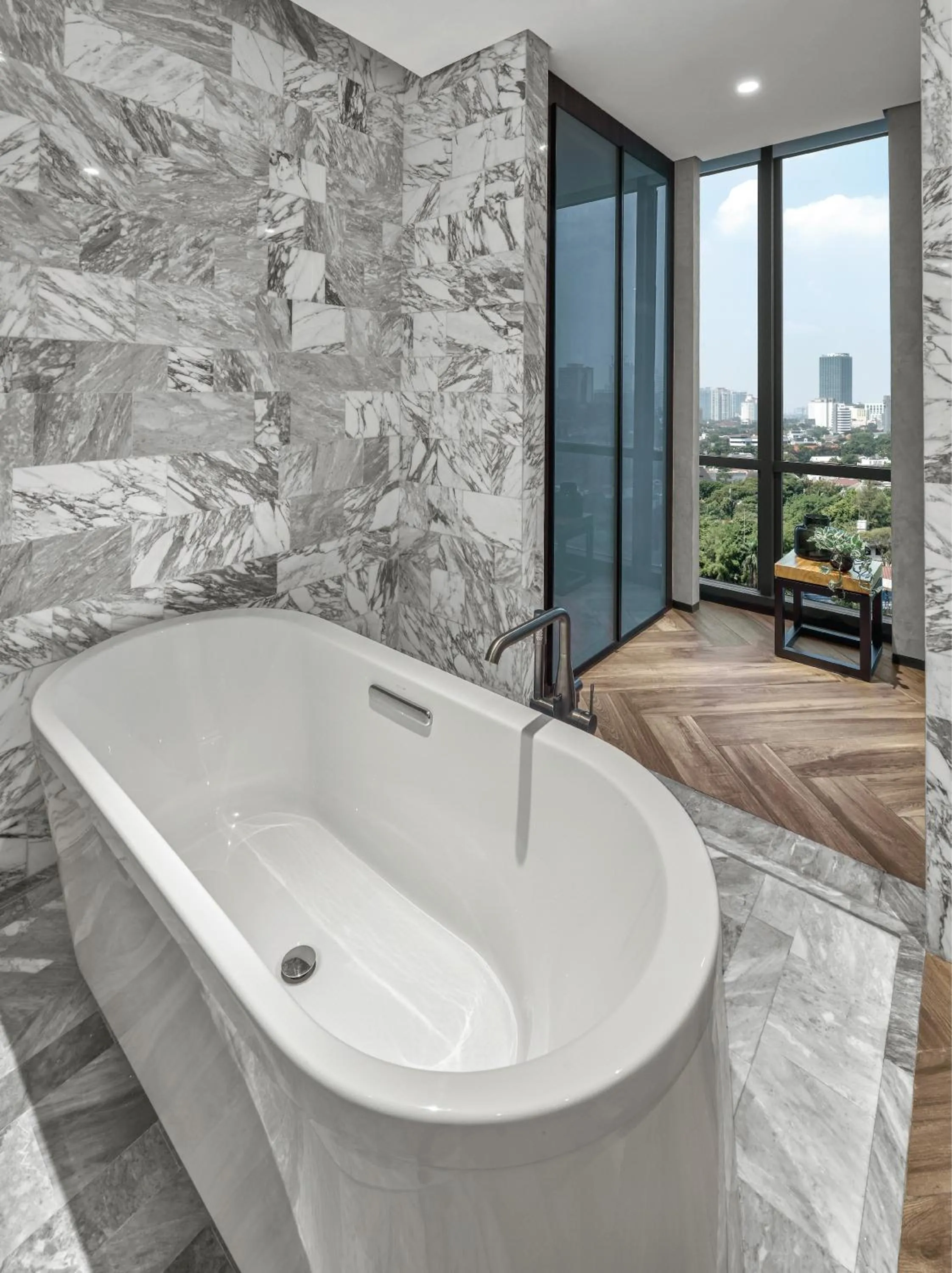 Bathroom in 25hours Hotel Jakarta The Oddbird