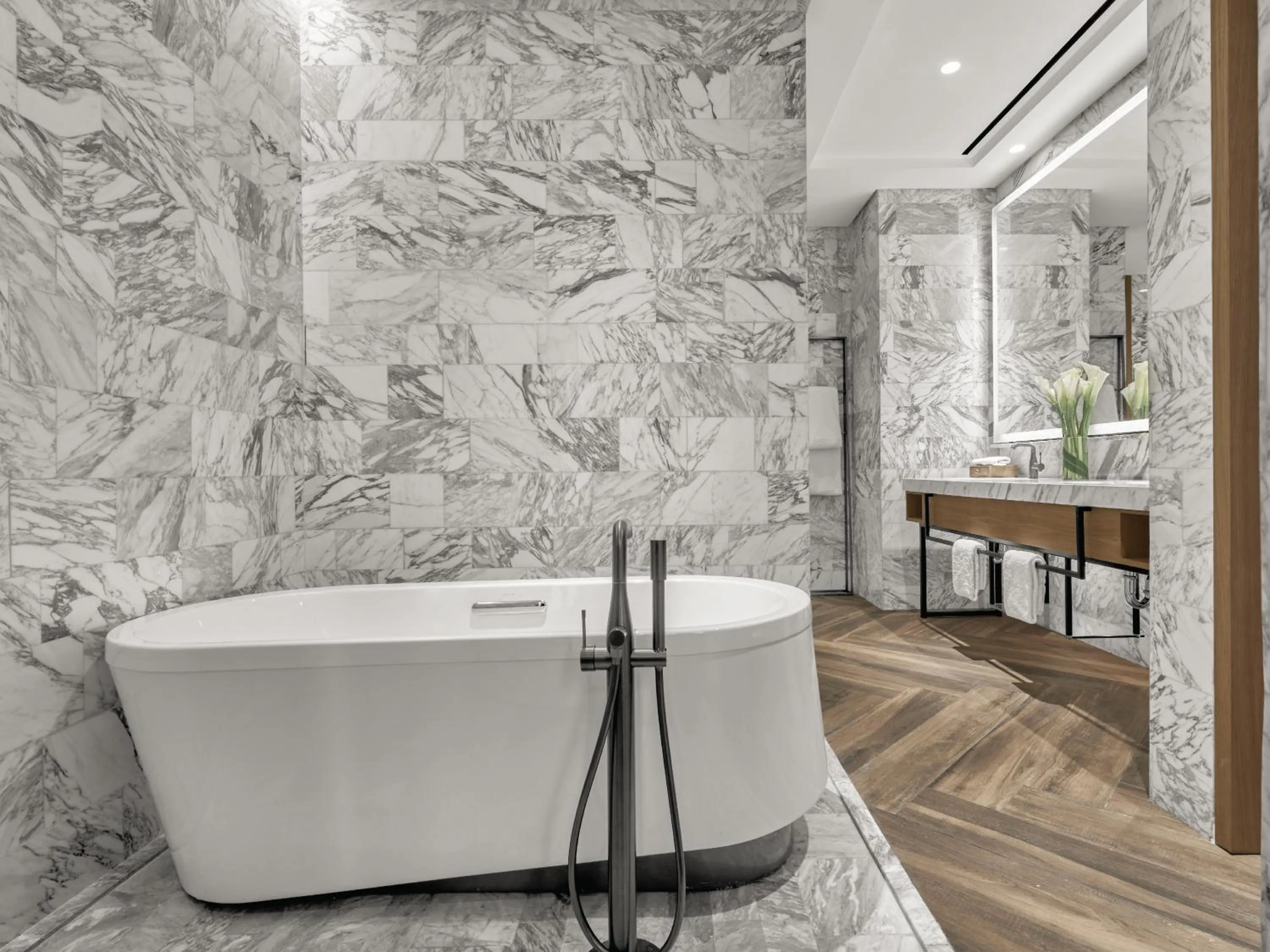 Bathroom in 25hours Hotel Jakarta The Oddbird