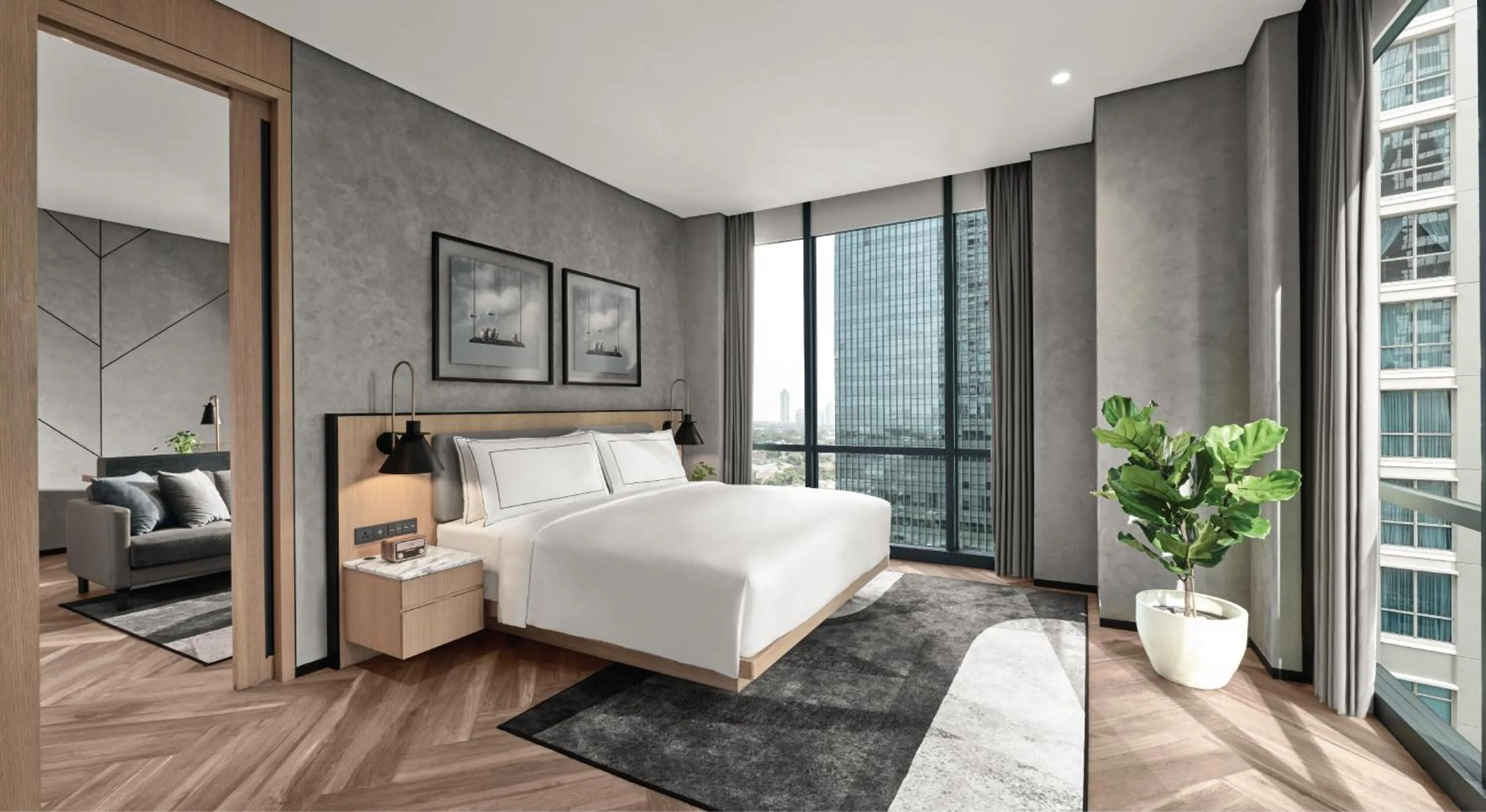 Bed in 25hours Hotel Jakarta The Oddbird