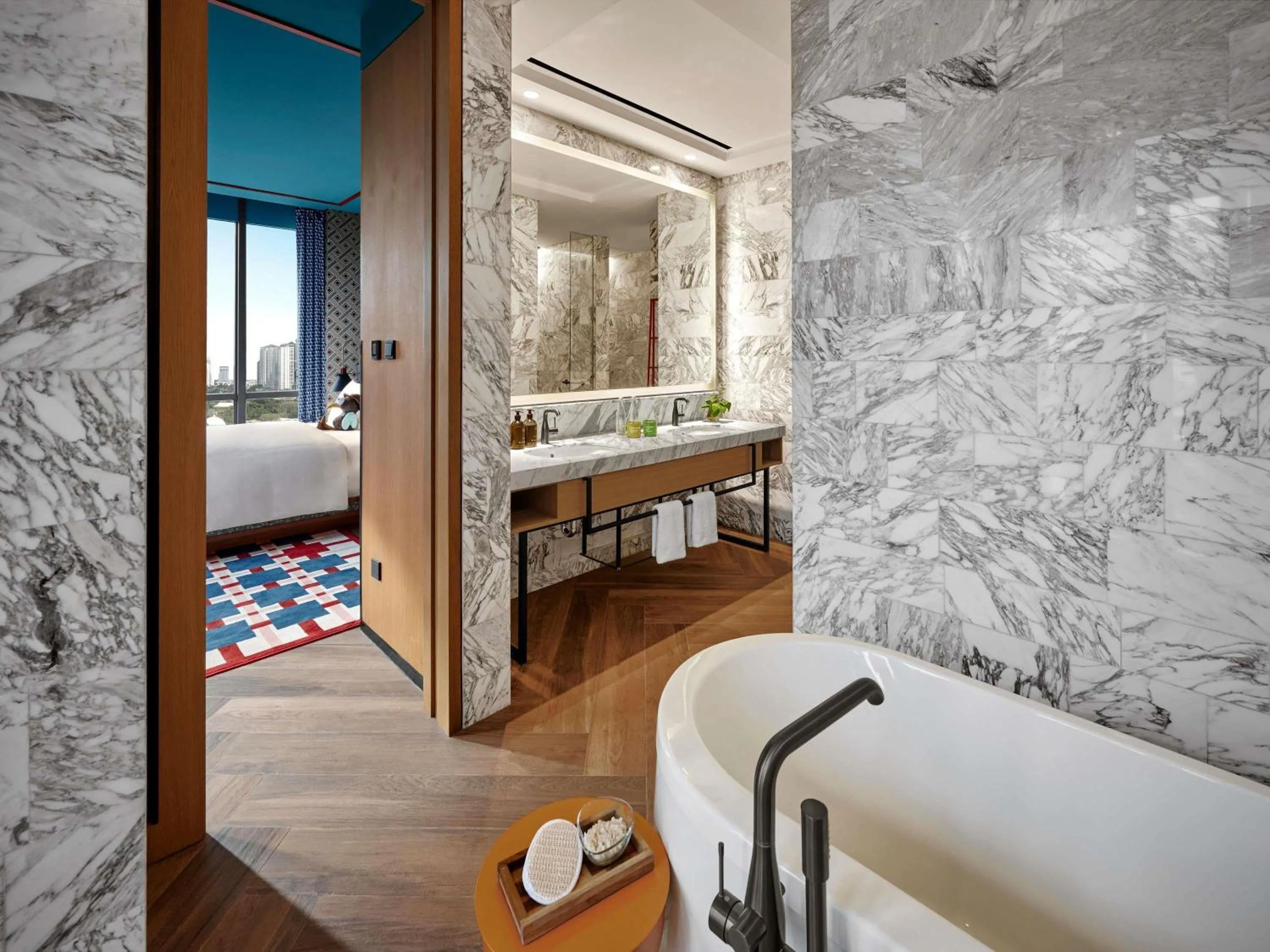 Bedroom, Bed in 25hours Hotel Jakarta The Oddbird